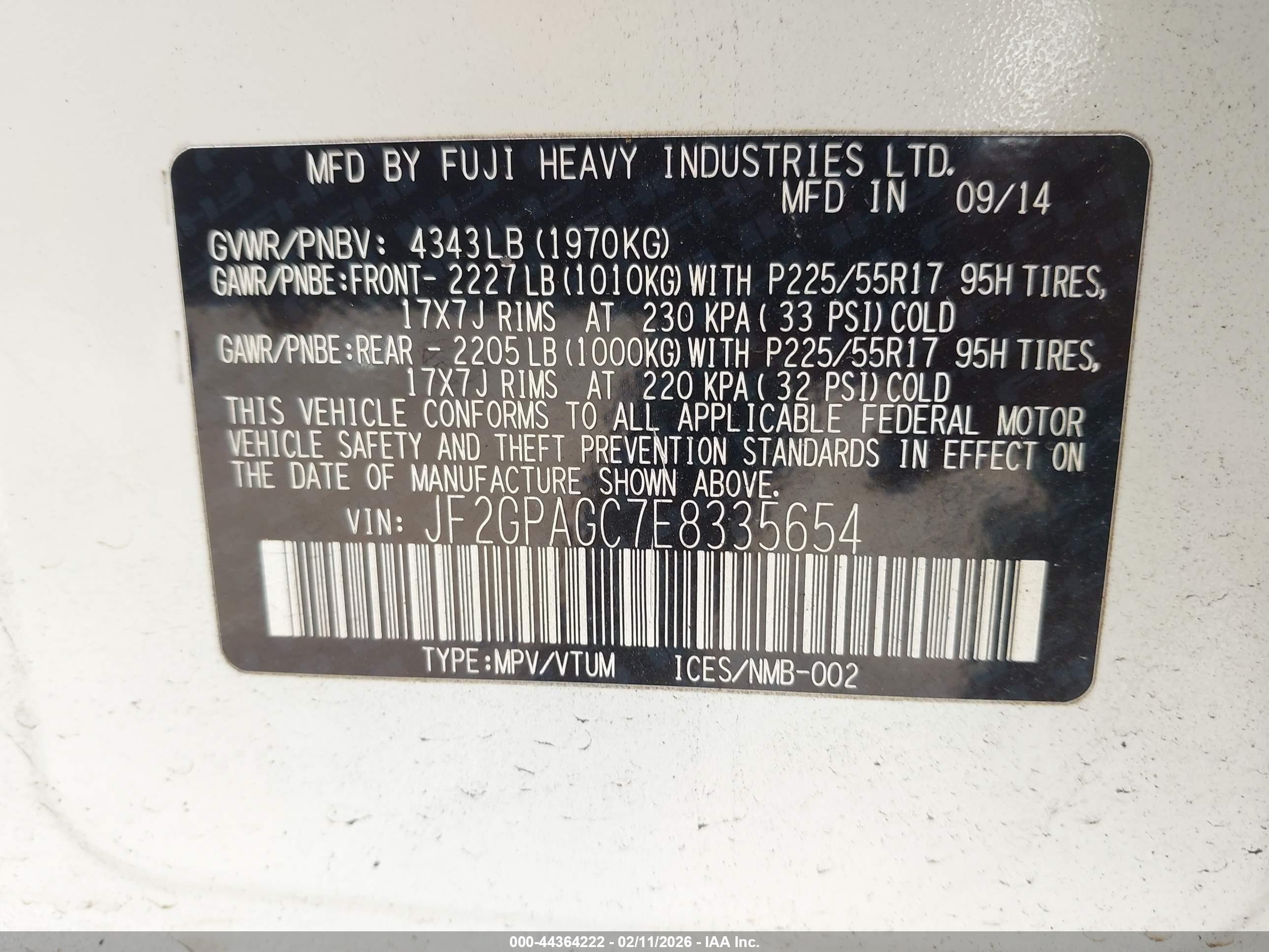 SUBARU XV image 9