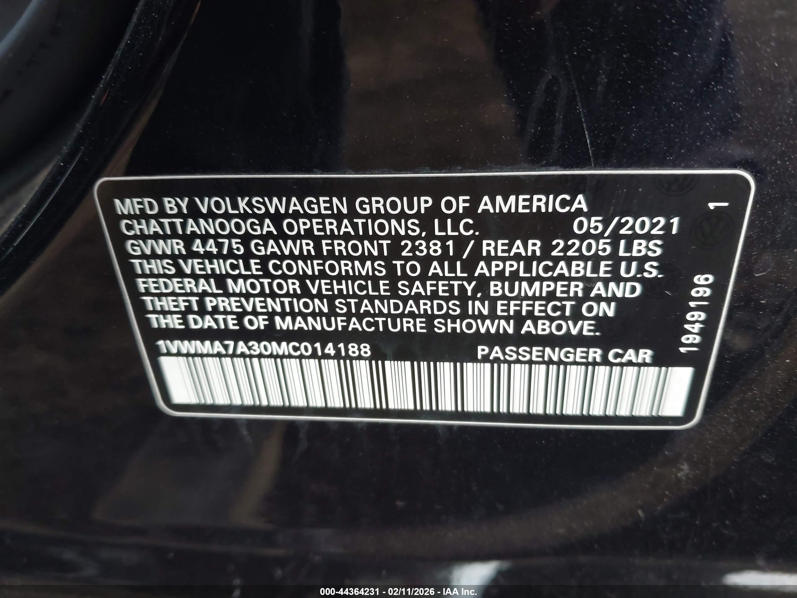 VOLKSWAGEN PASSAT image 9