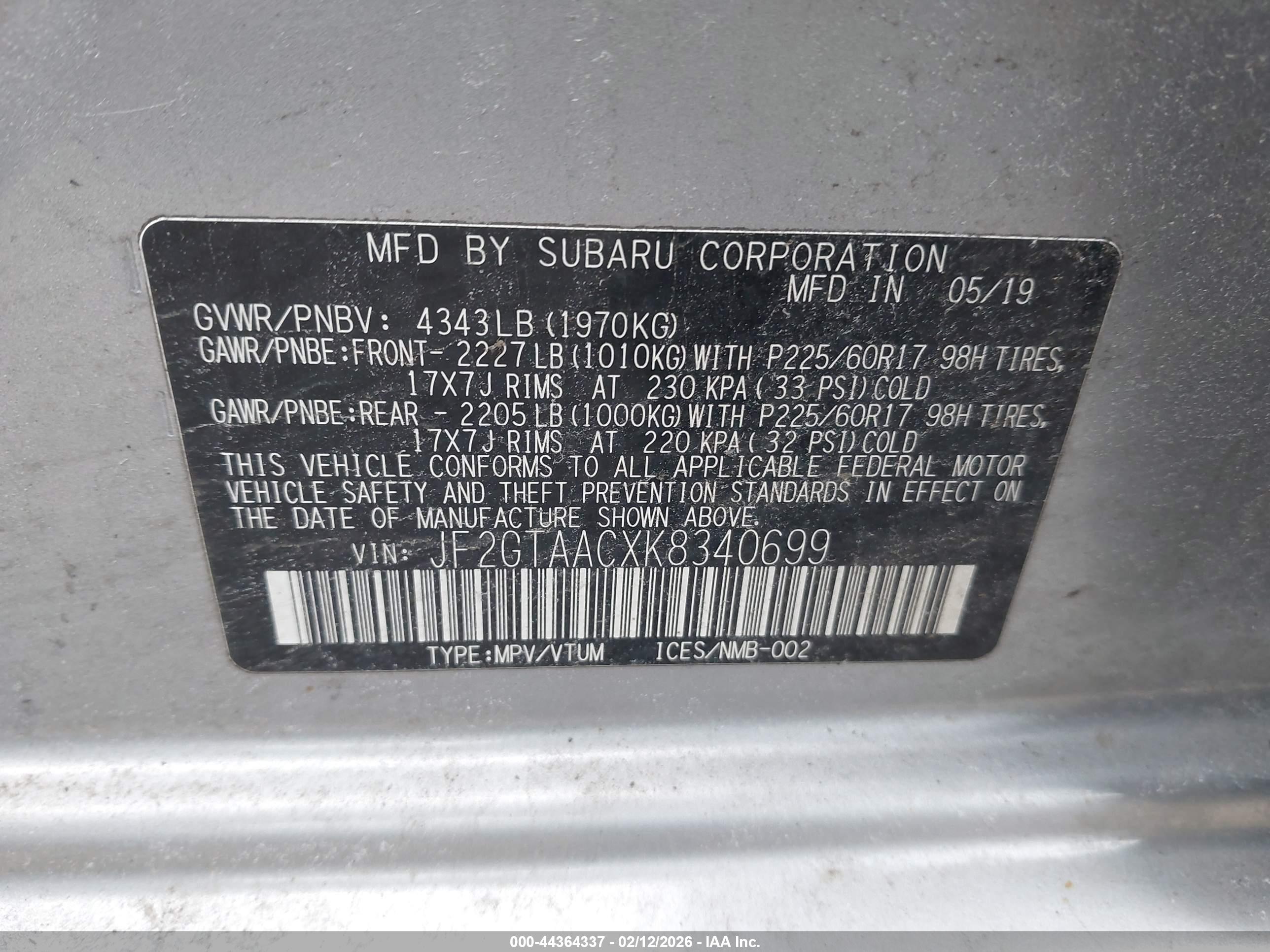 SUBARU CROSSTREK image 9