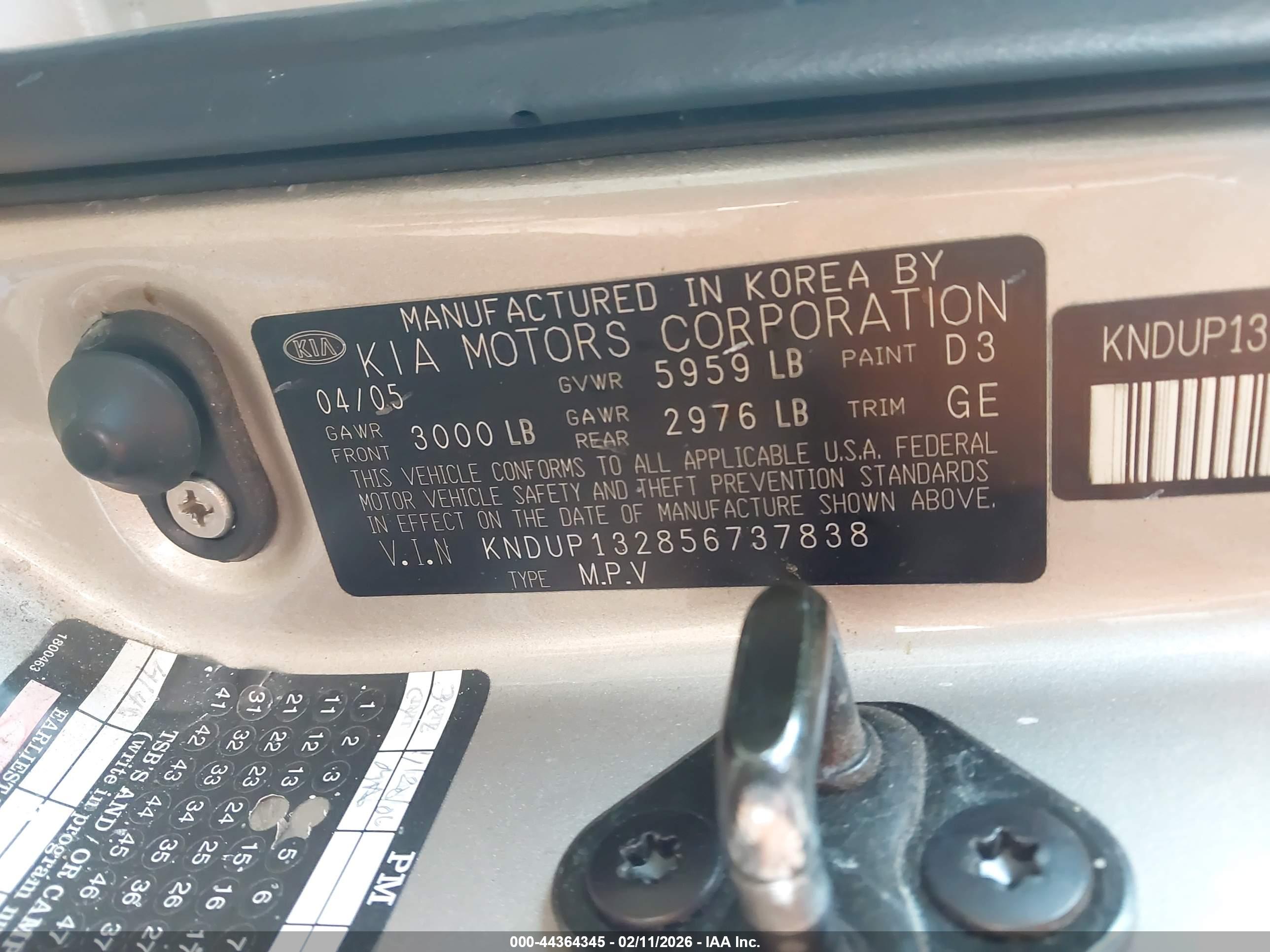 KIA SEDONA image 9