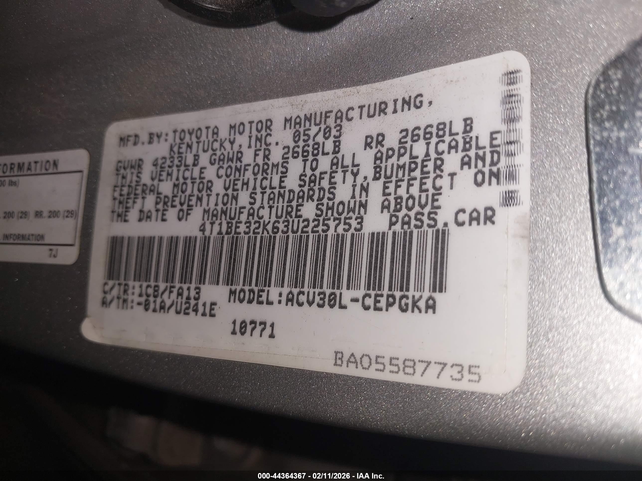 TOYOTA CAMRY image 9