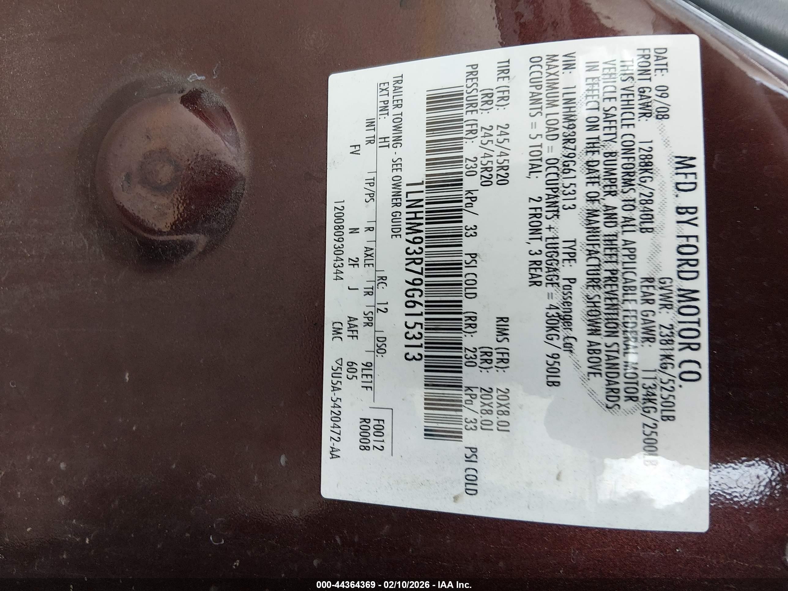 LINCOLN MKS image 9
