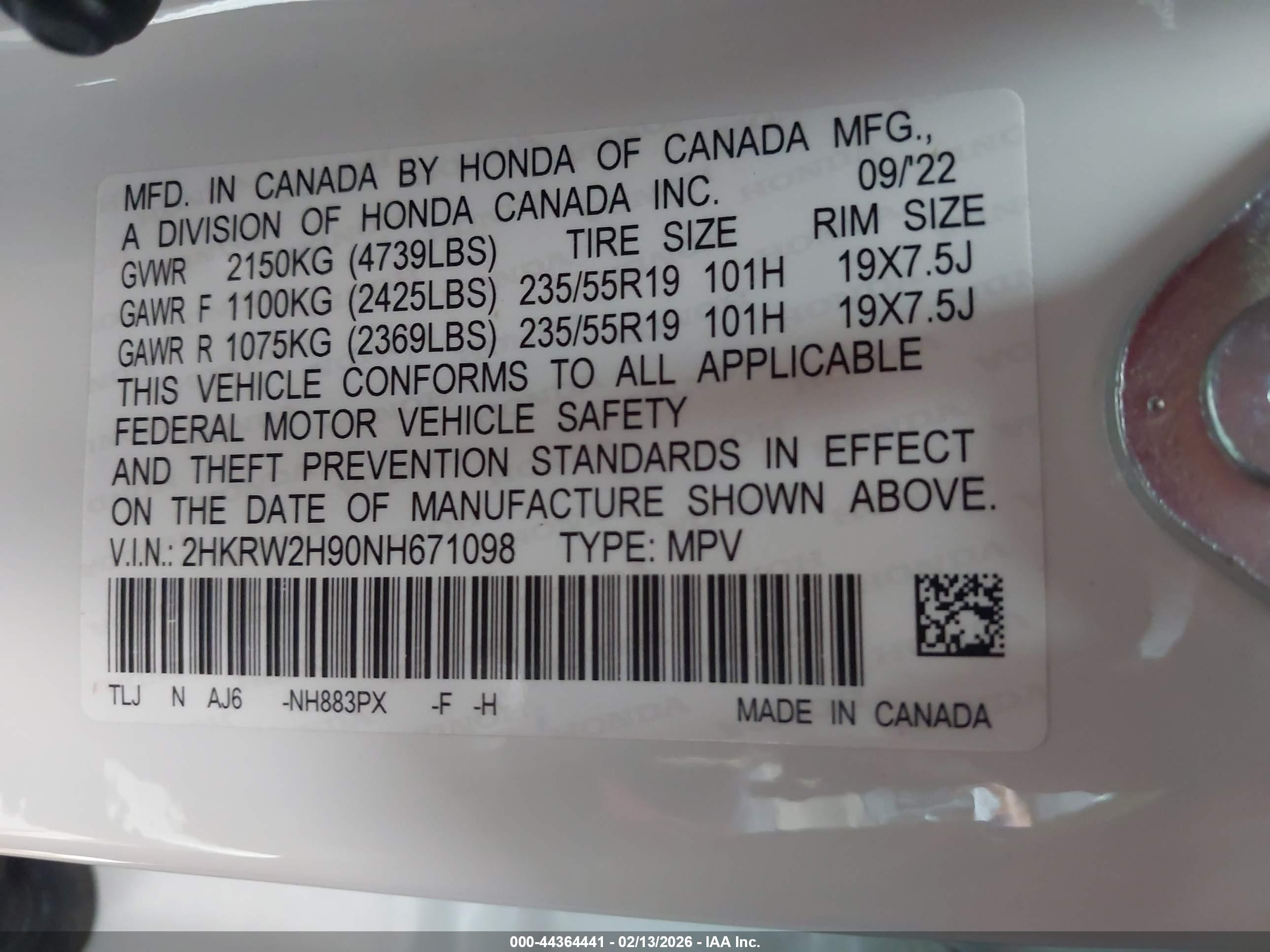 HONDA CR-V image 9