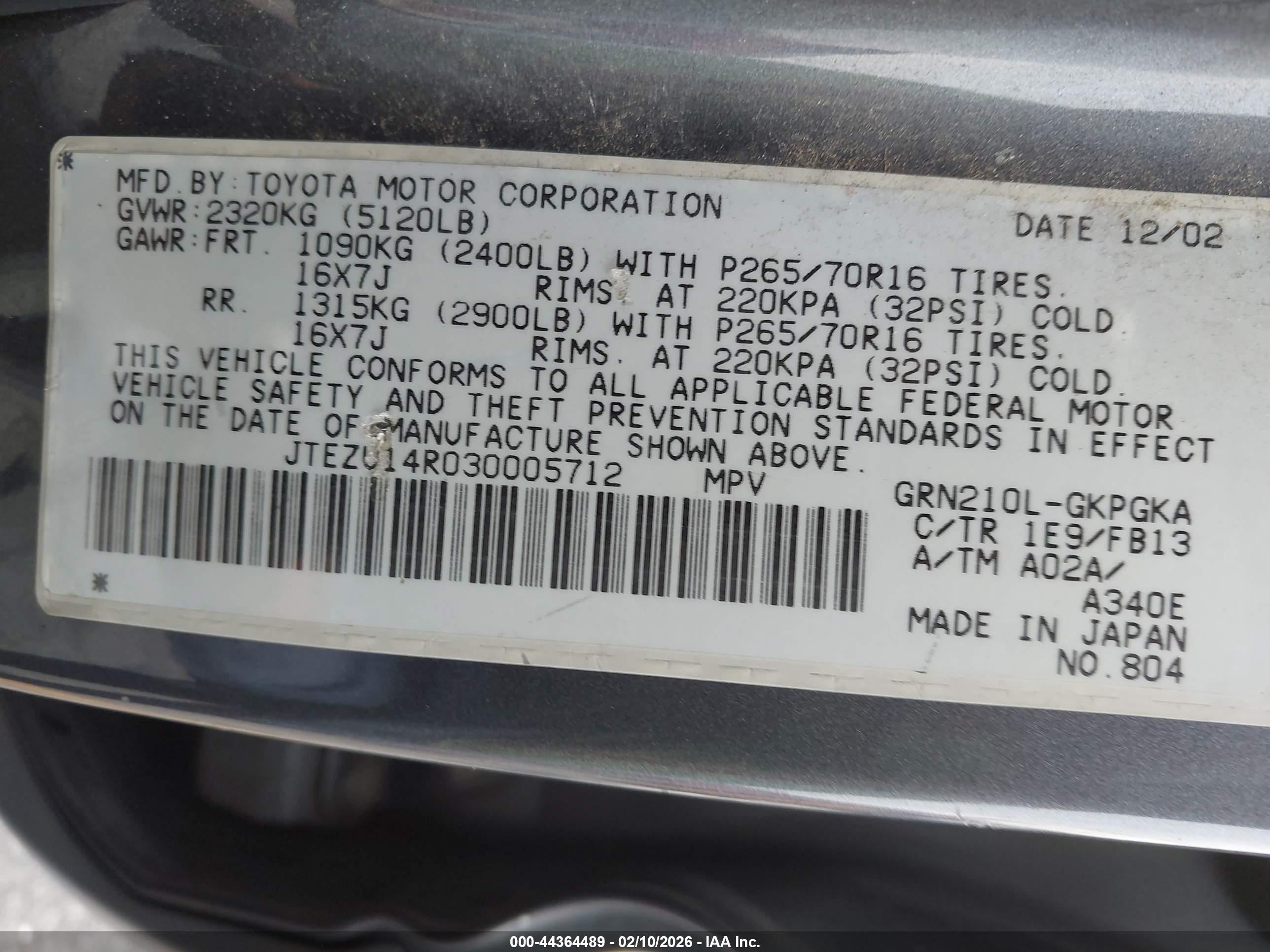 TOYOTA 4RUNNER image 9