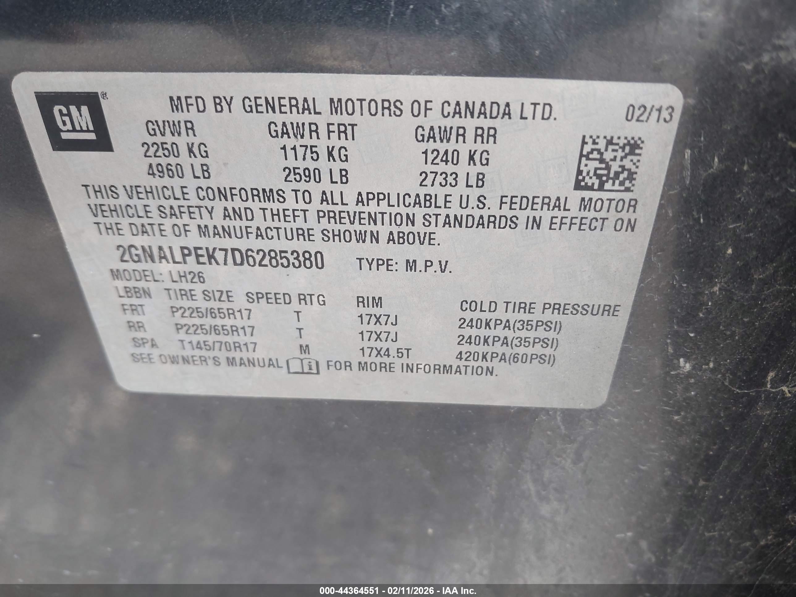 CHEVROLET EQUINOX image 9