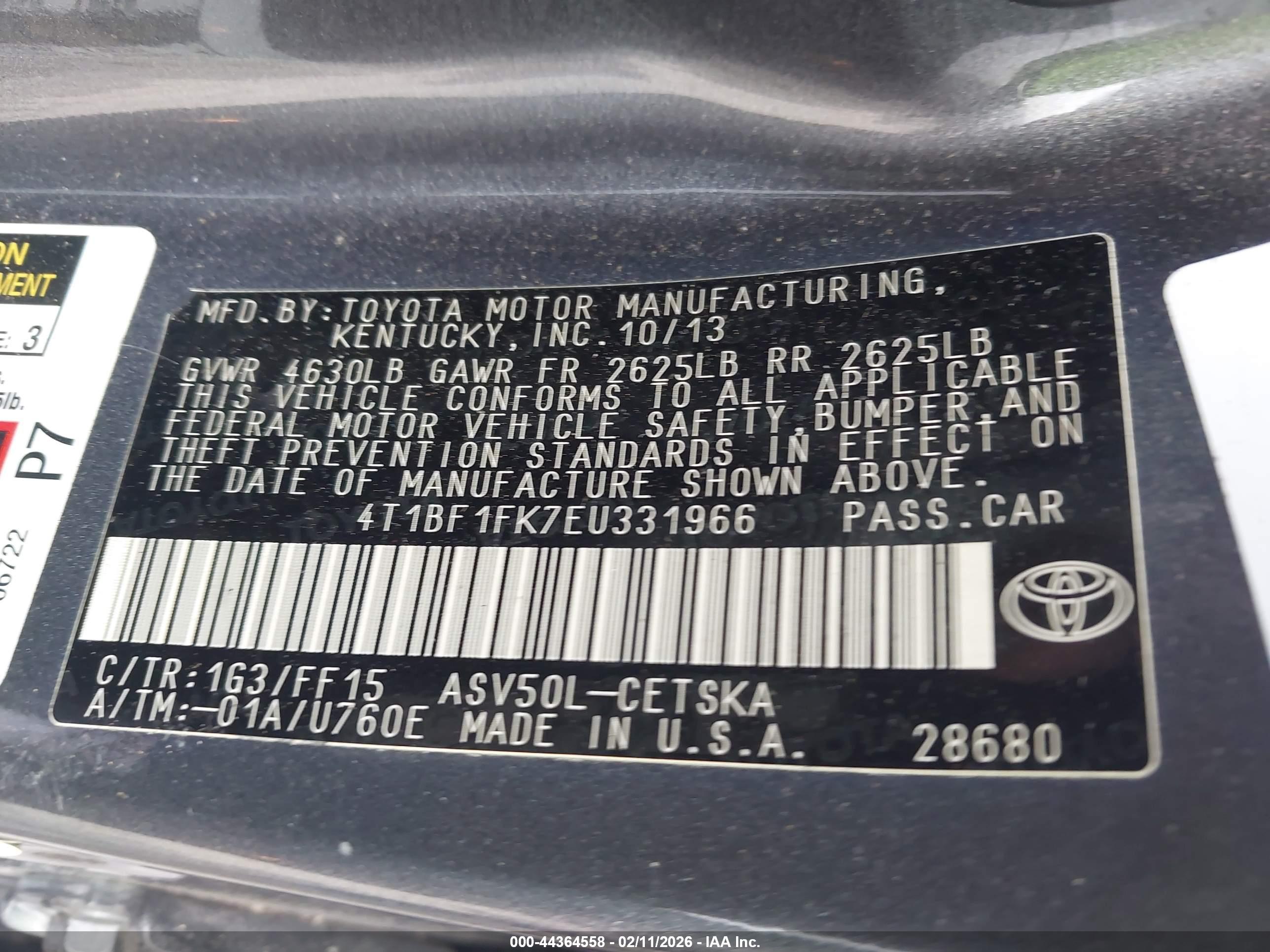 TOYOTA CAMRY image 9