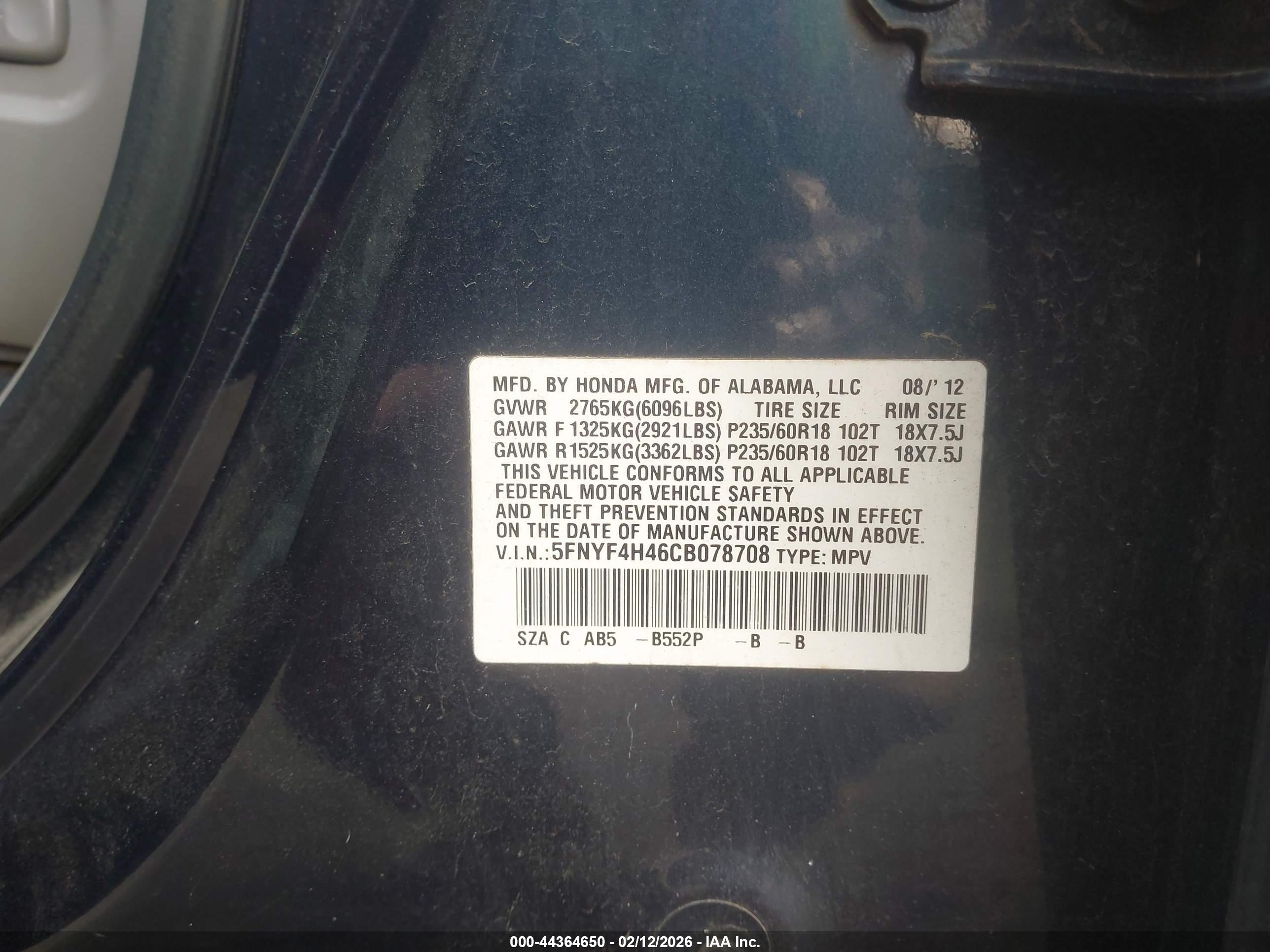 HONDA PILOT image 9