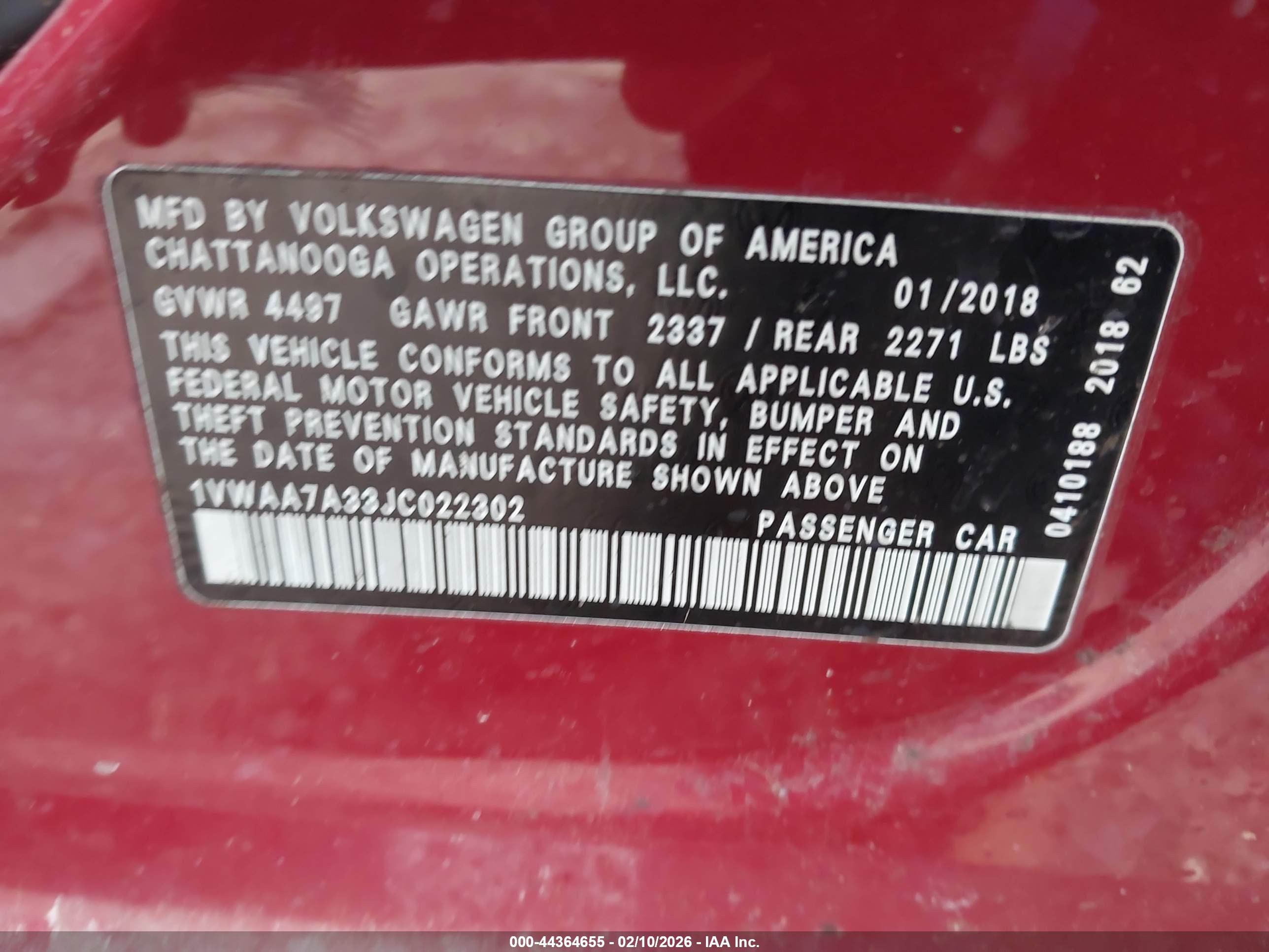 VOLKSWAGEN PASSAT image 9