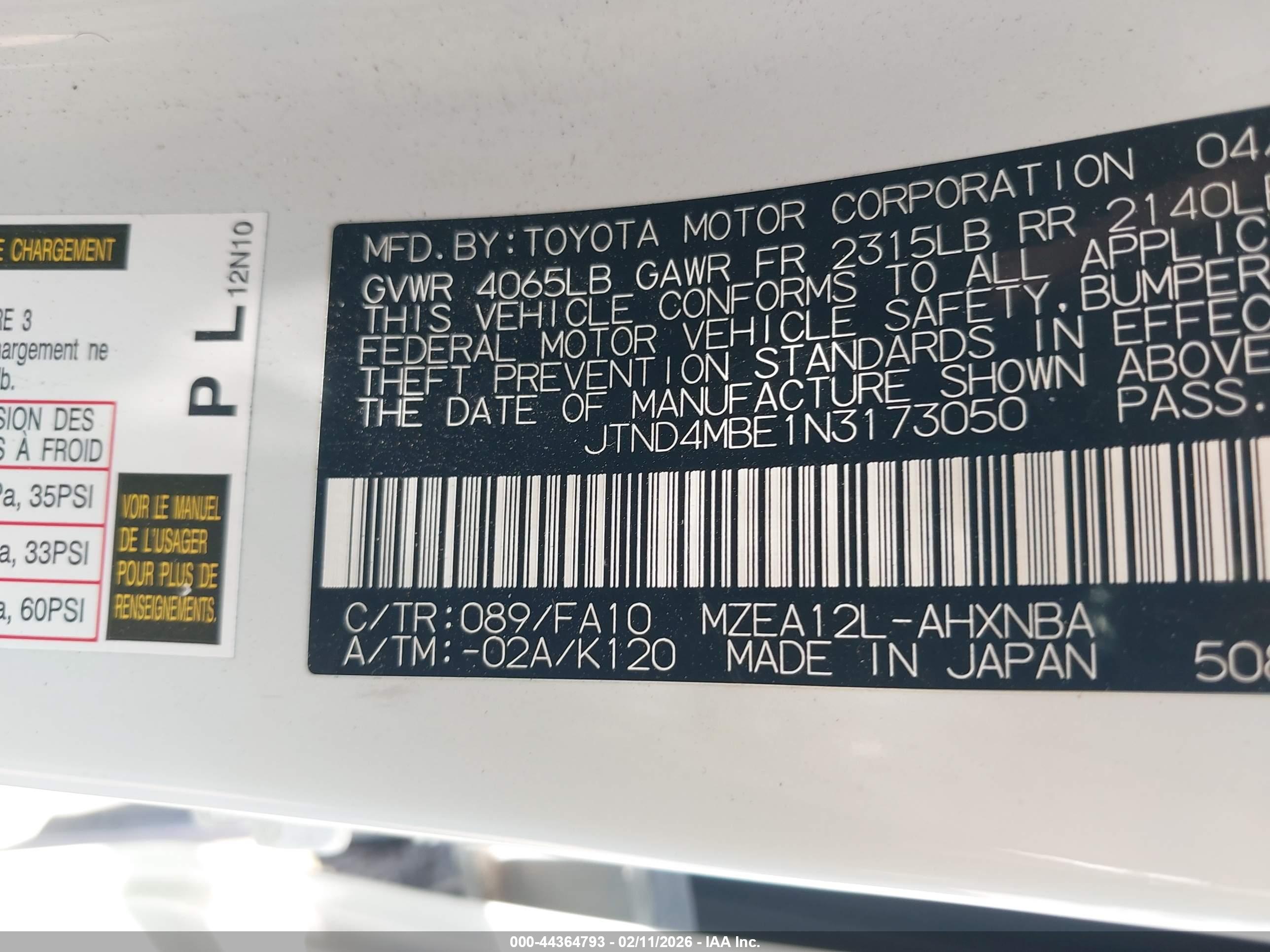 TOYOTA COROLLA image 9