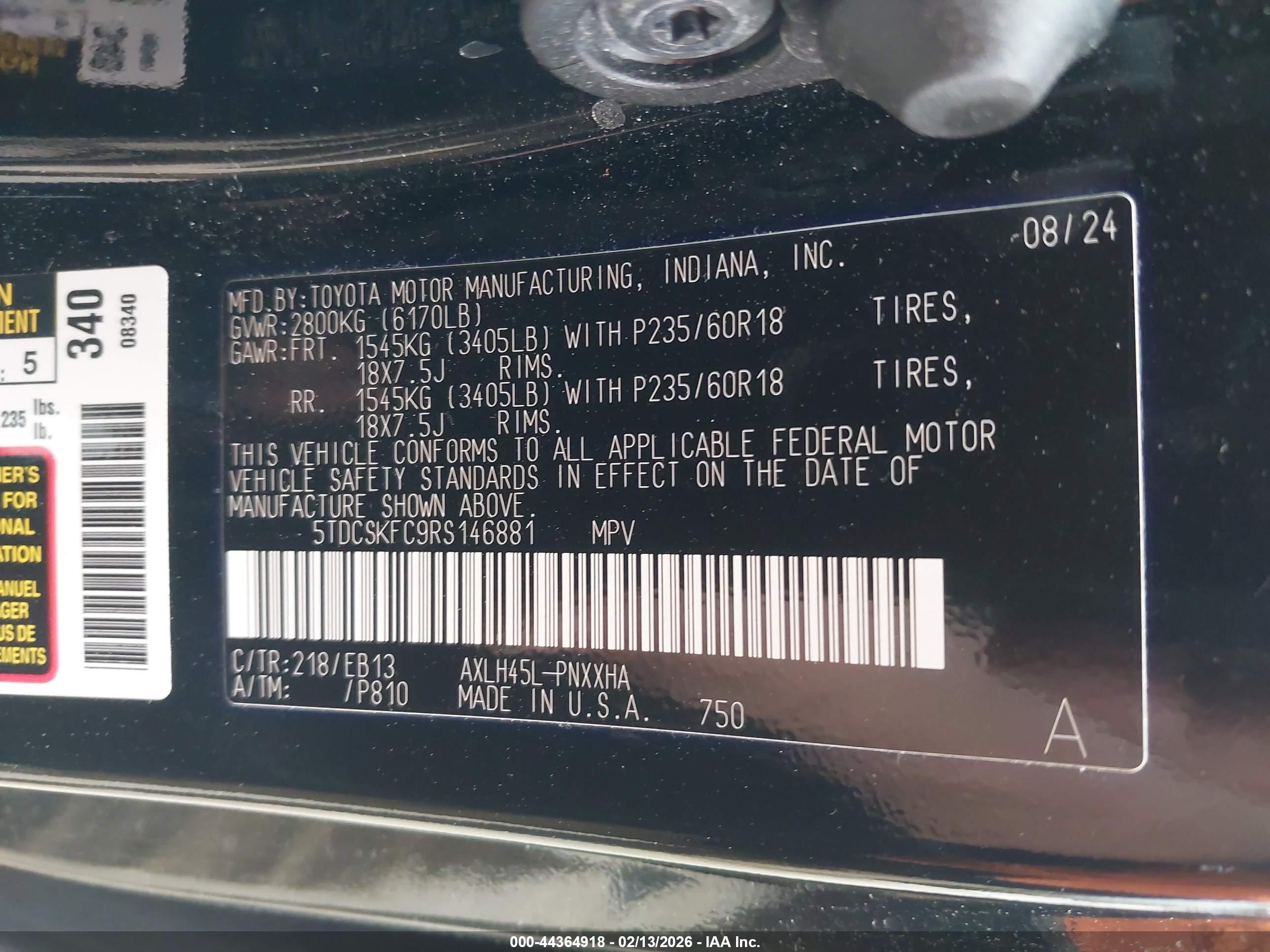 TOYOTA SIENNA image 9