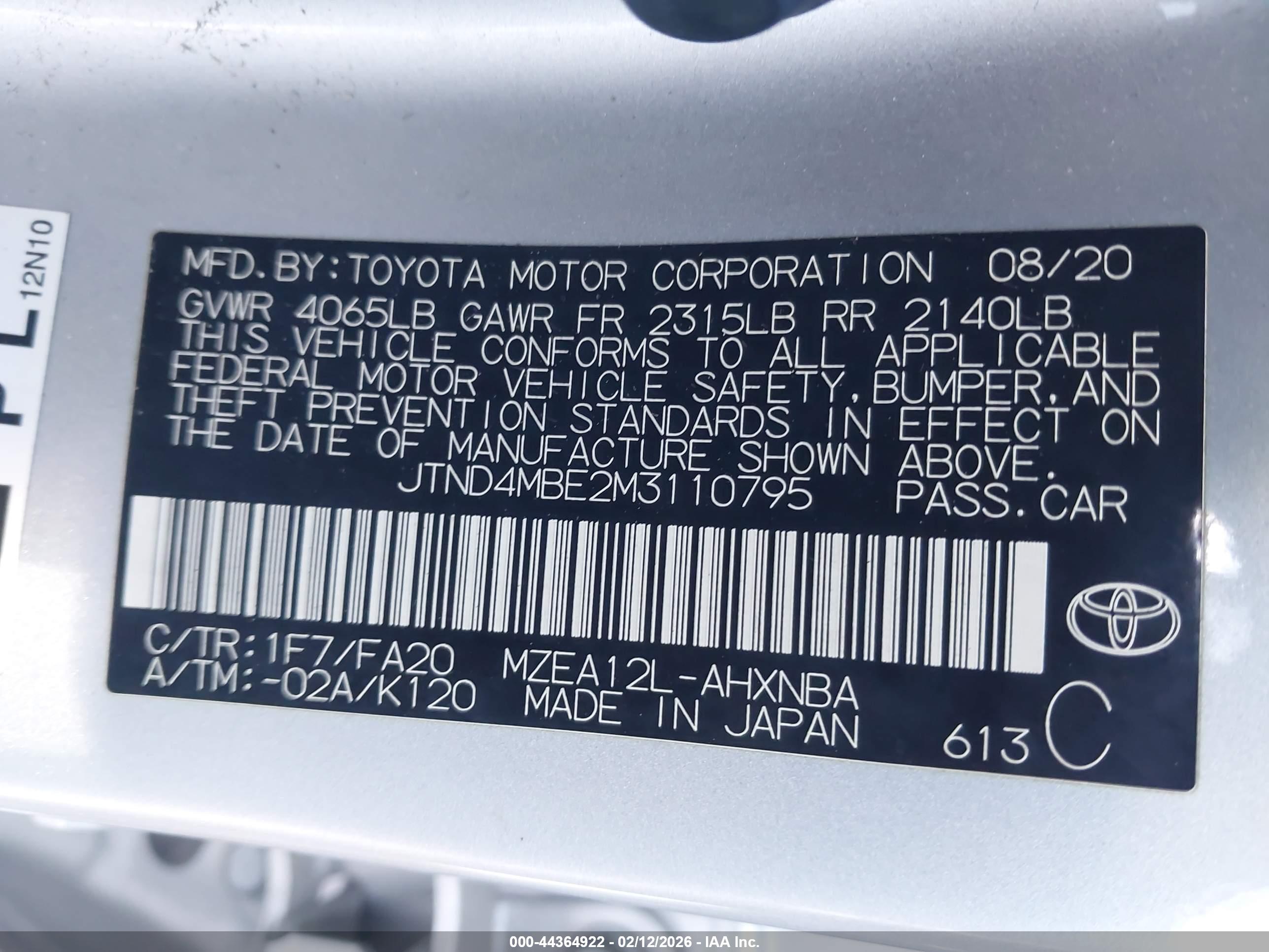 TOYOTA COROLLA image 9