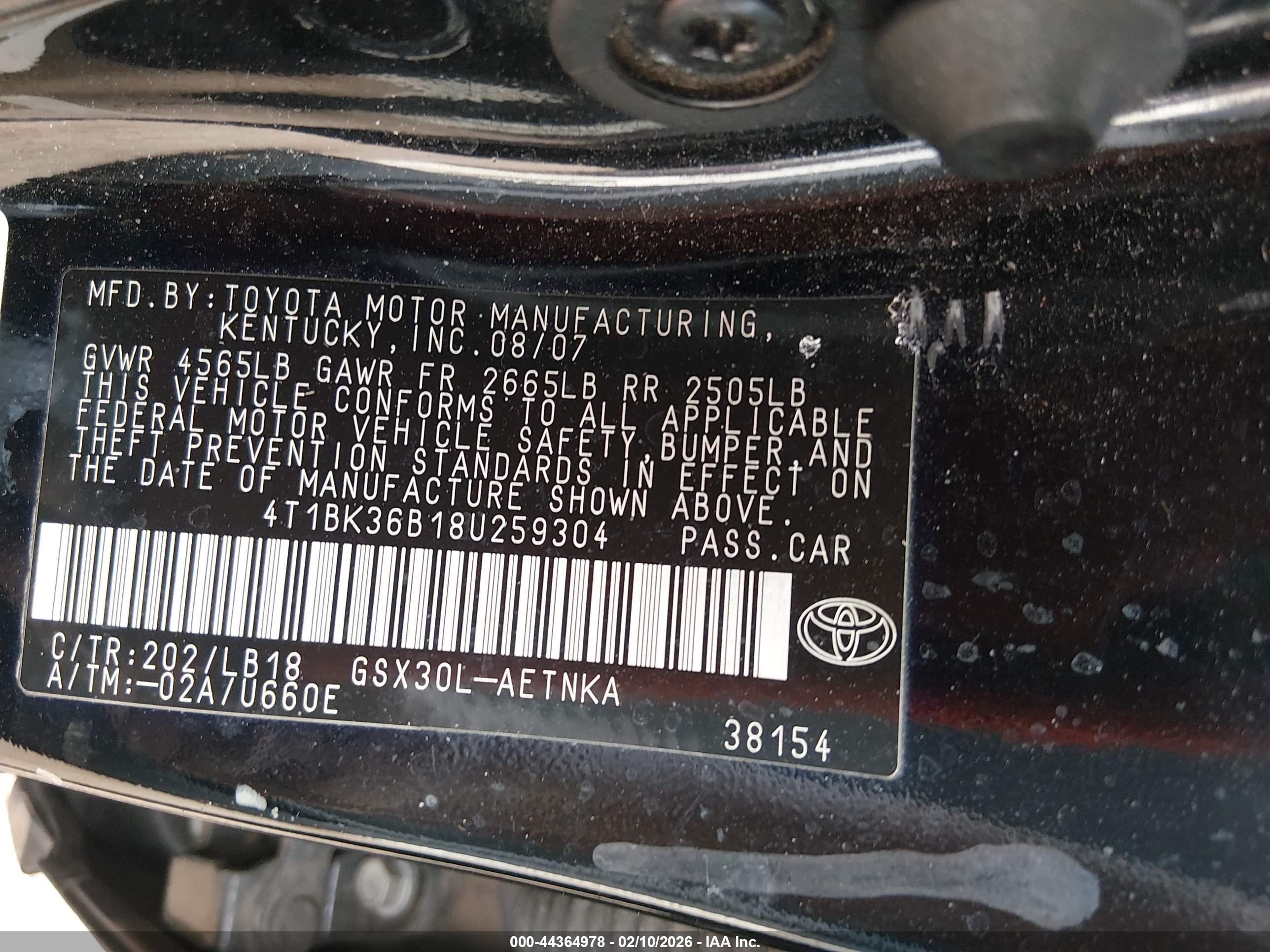 TOYOTA AVALON image 9