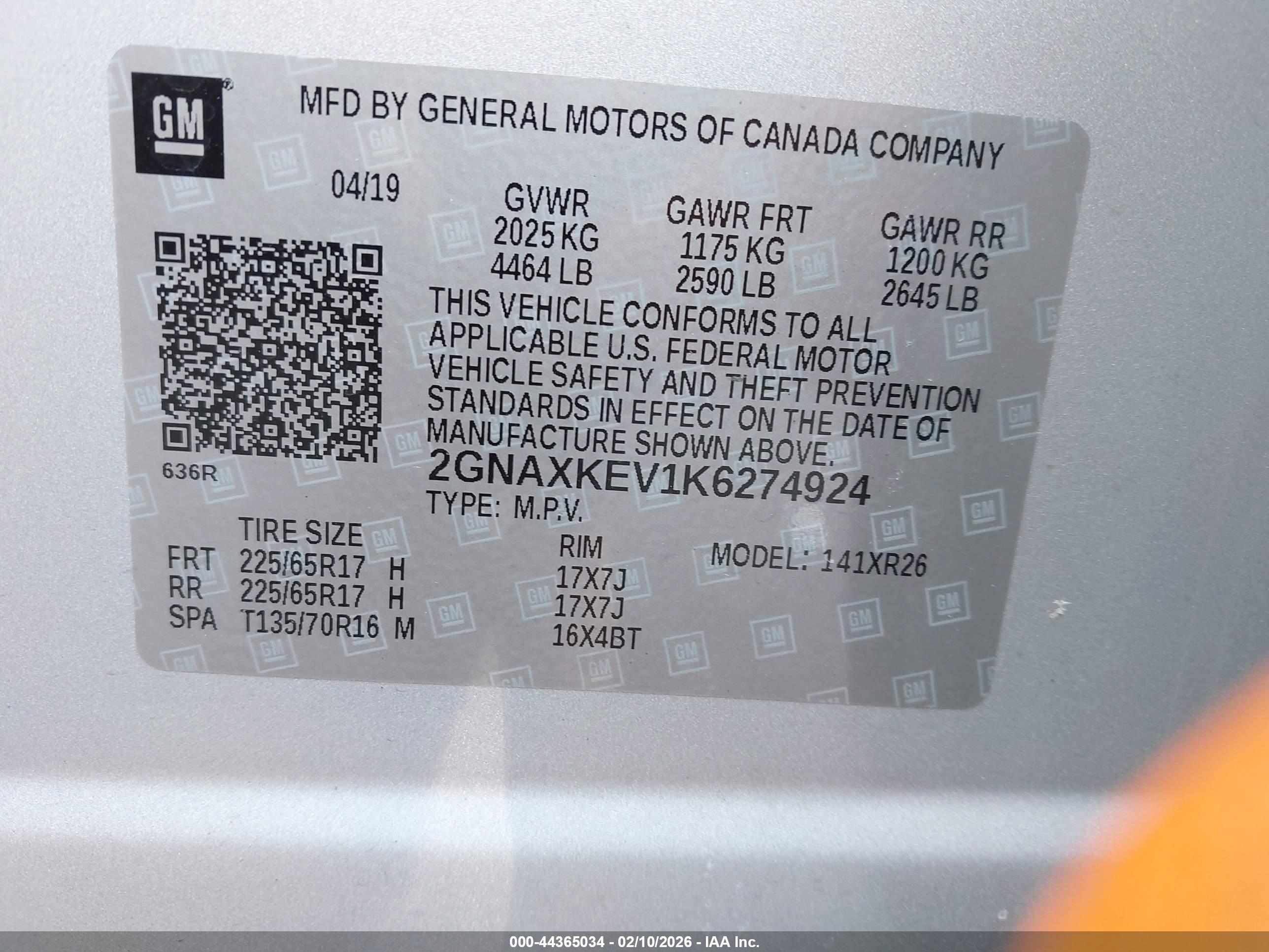CHEVROLET EQUINOX image 9