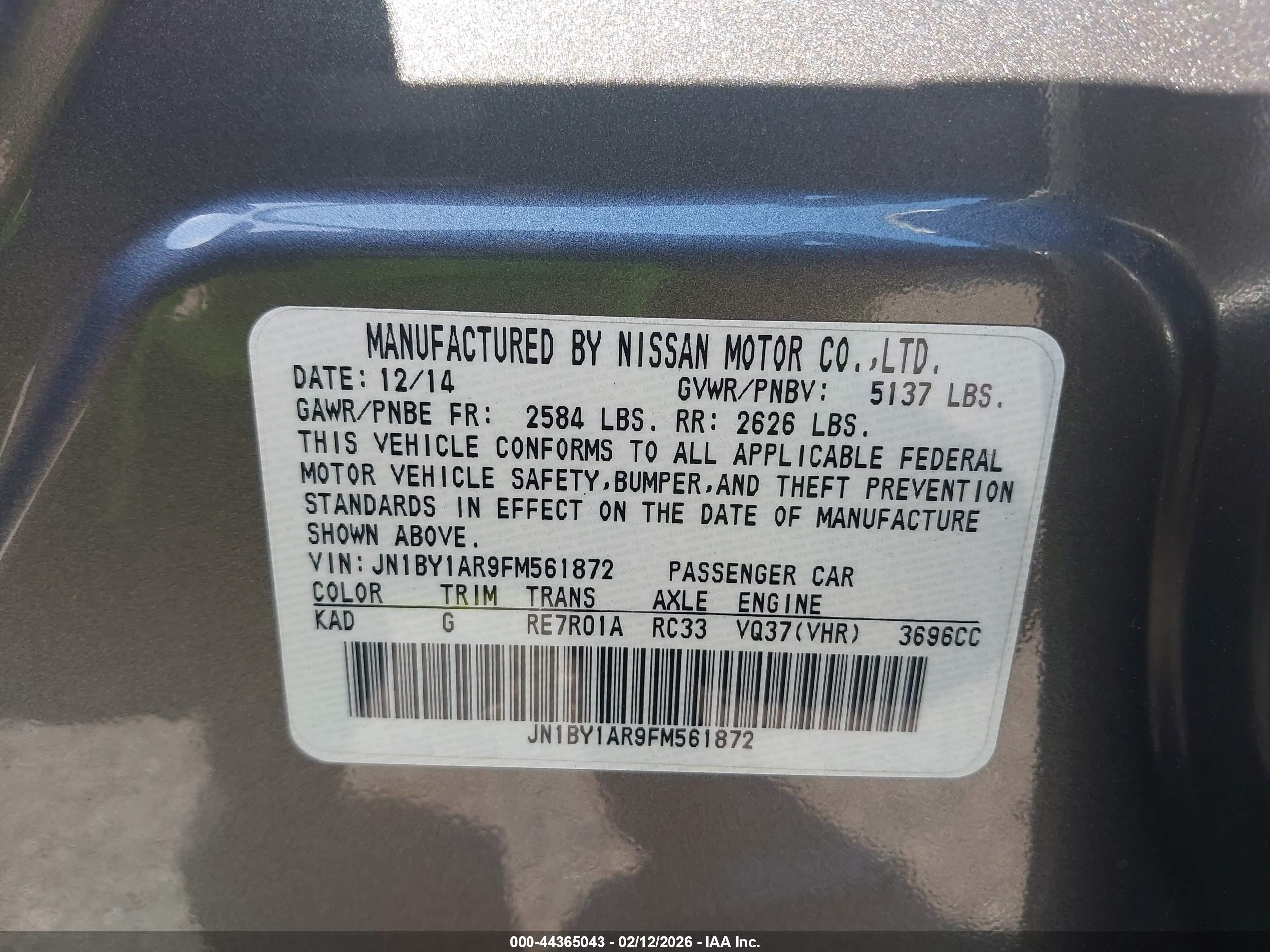INFINITI Q70 image 9