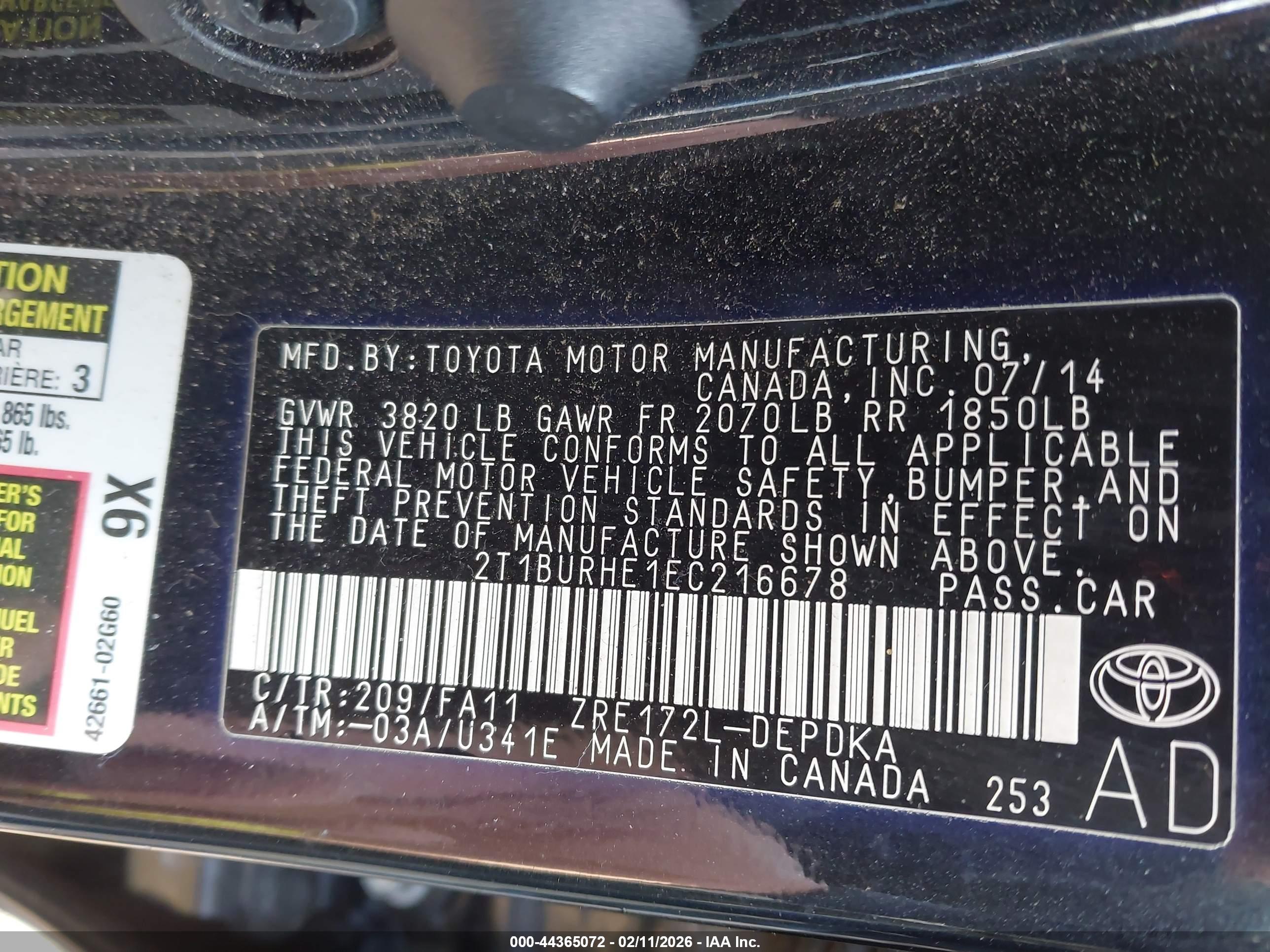 TOYOTA COROLLA image 9