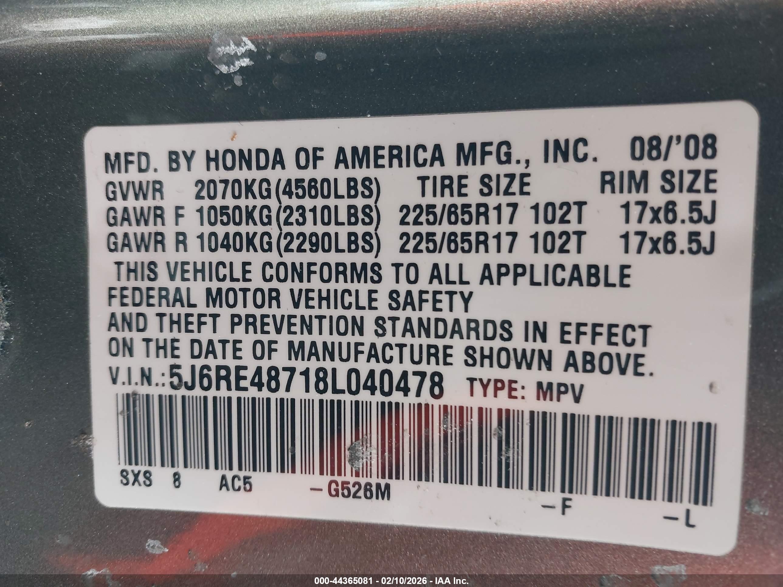 HONDA CR-V image 9