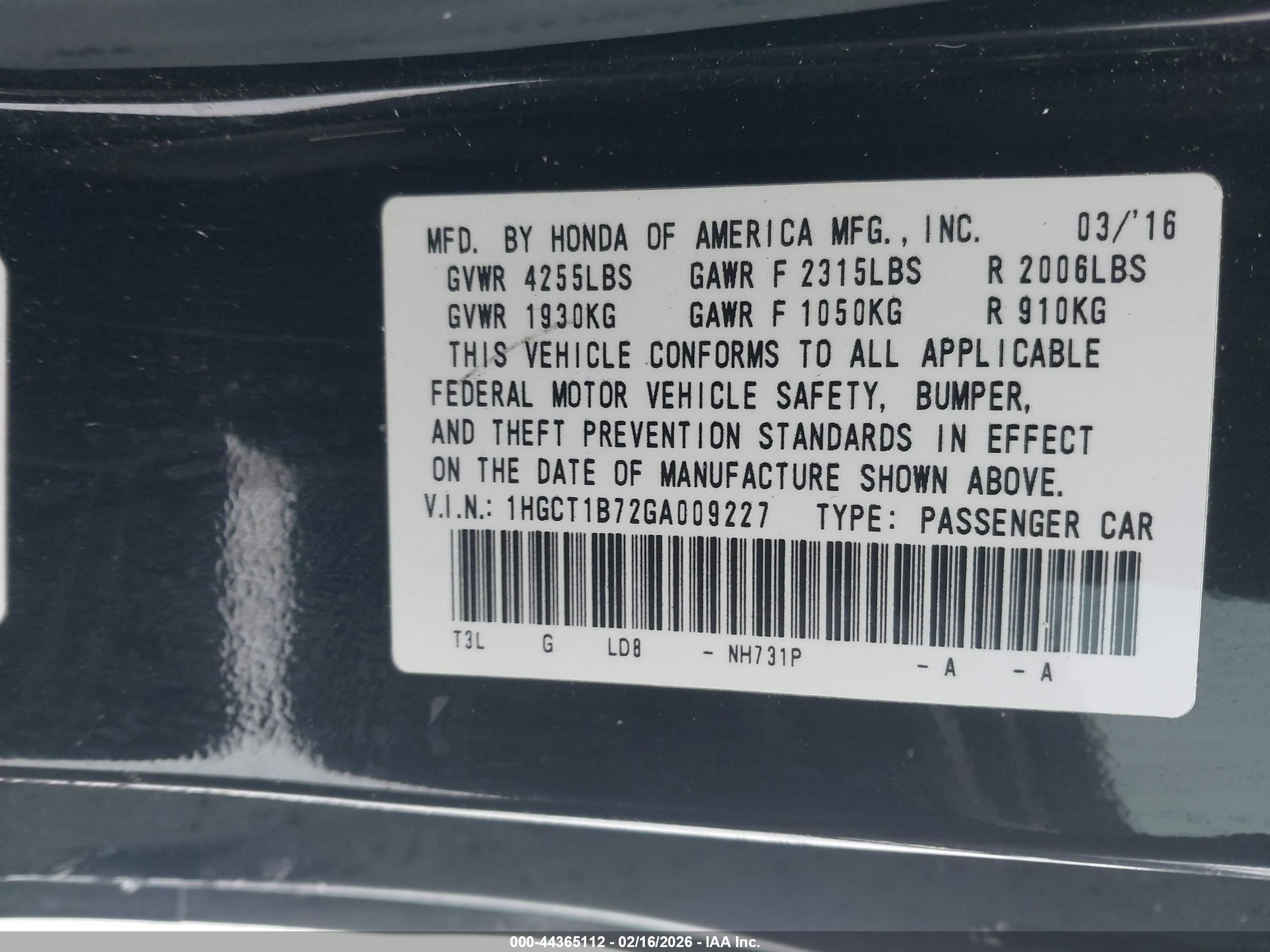 HONDA ACCORD image 9