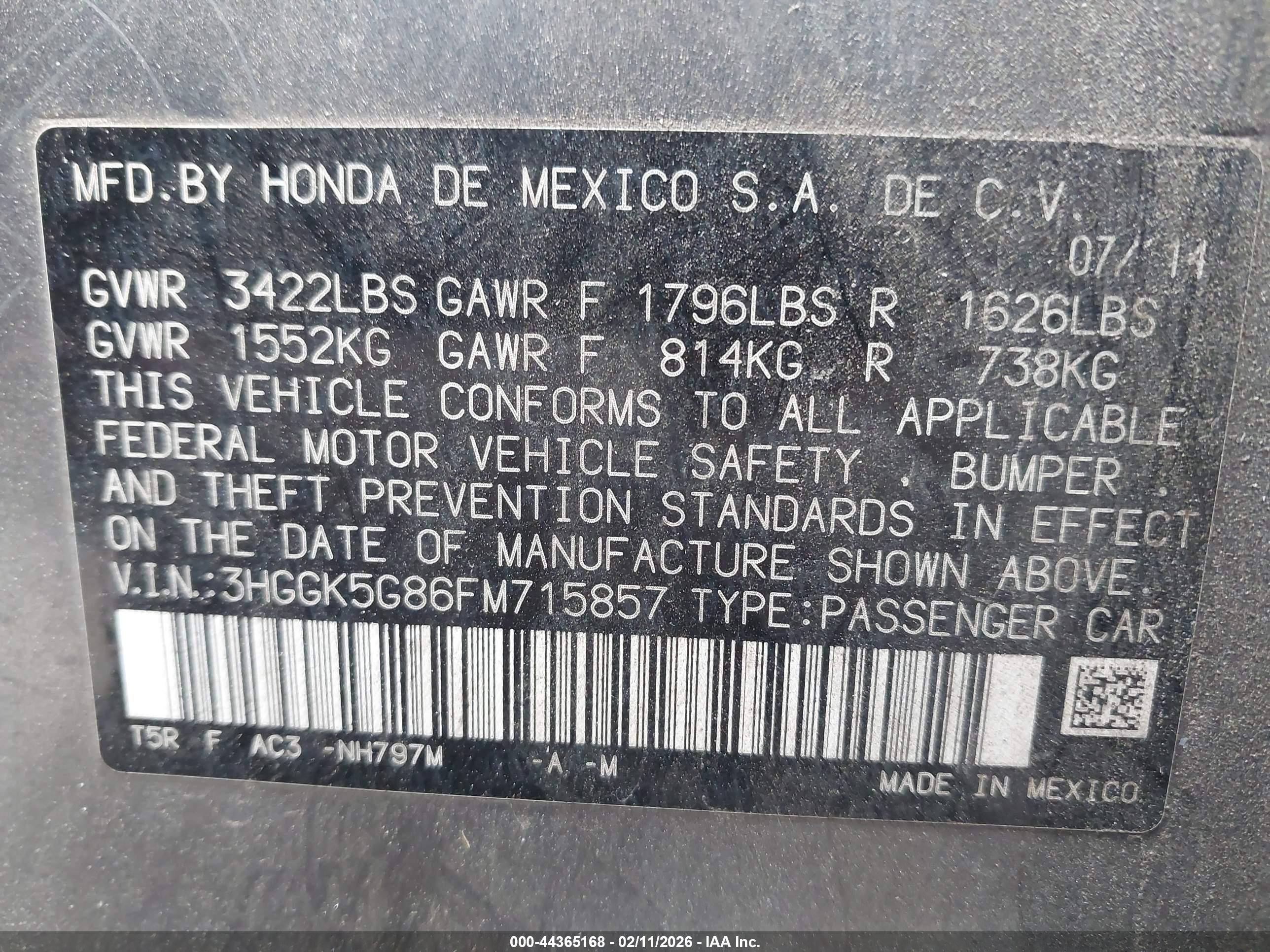 HONDA FIT image 9