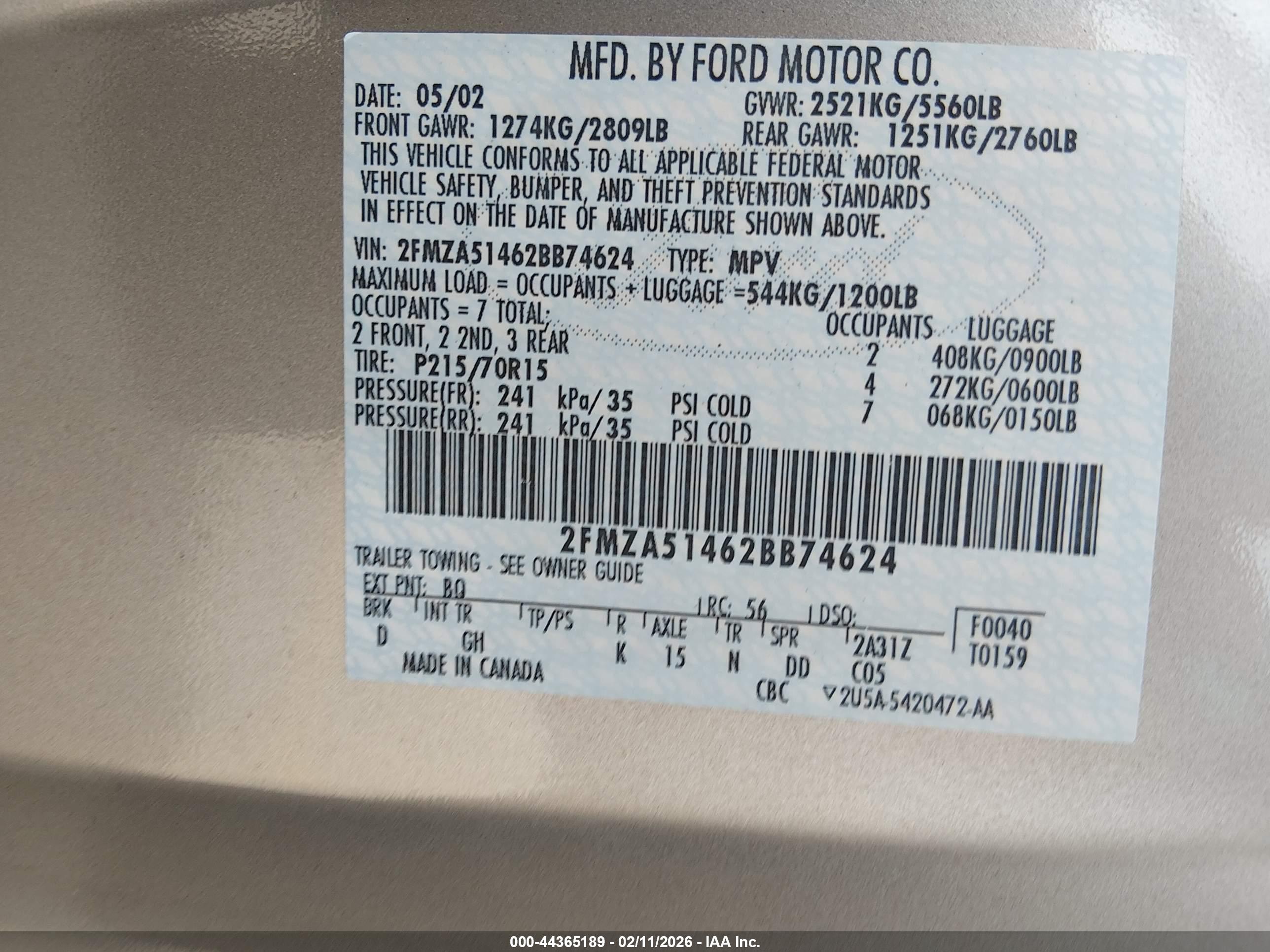 FORD WINDSTAR image 9