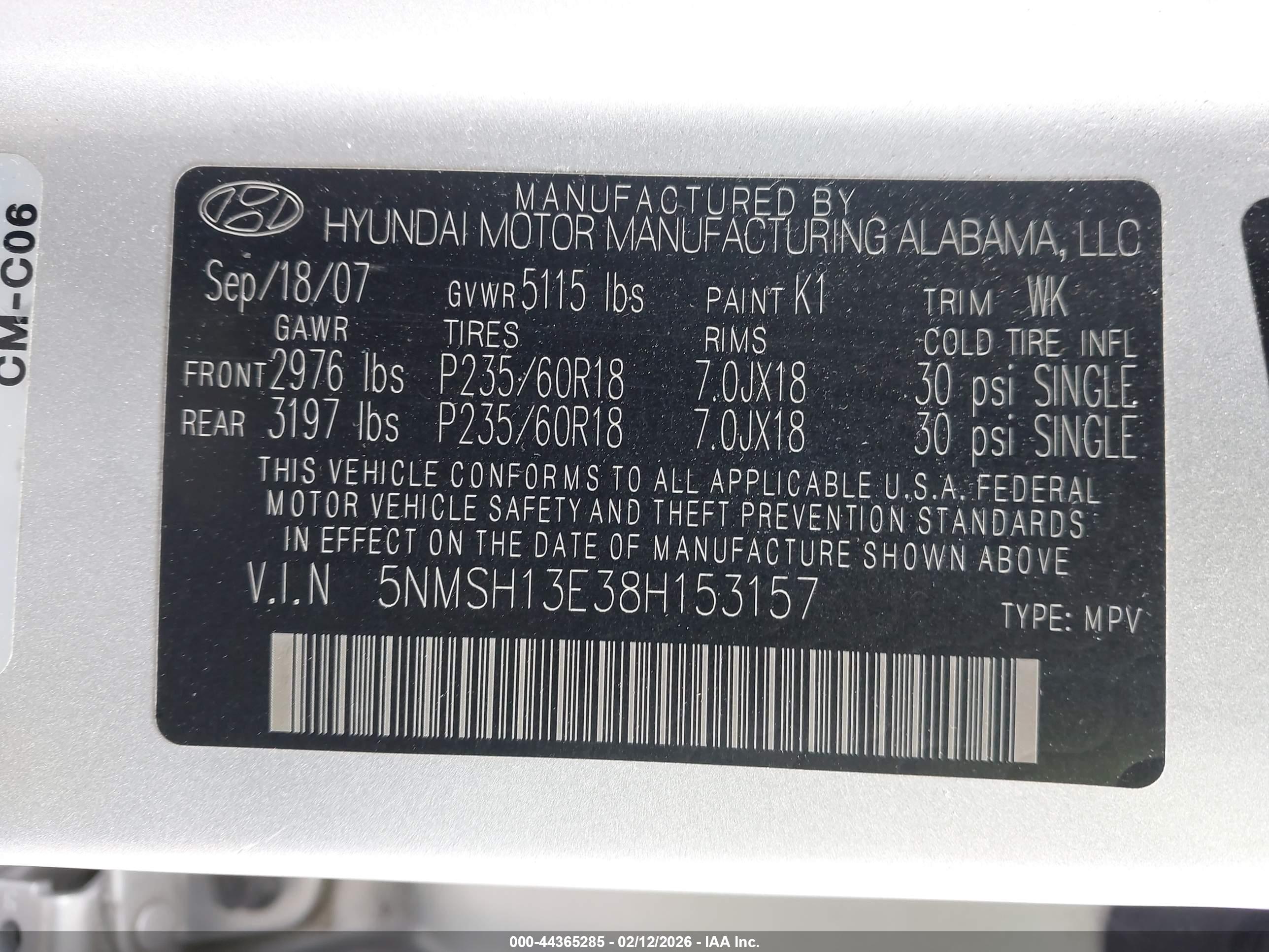 HYUNDAI SANTA image 9