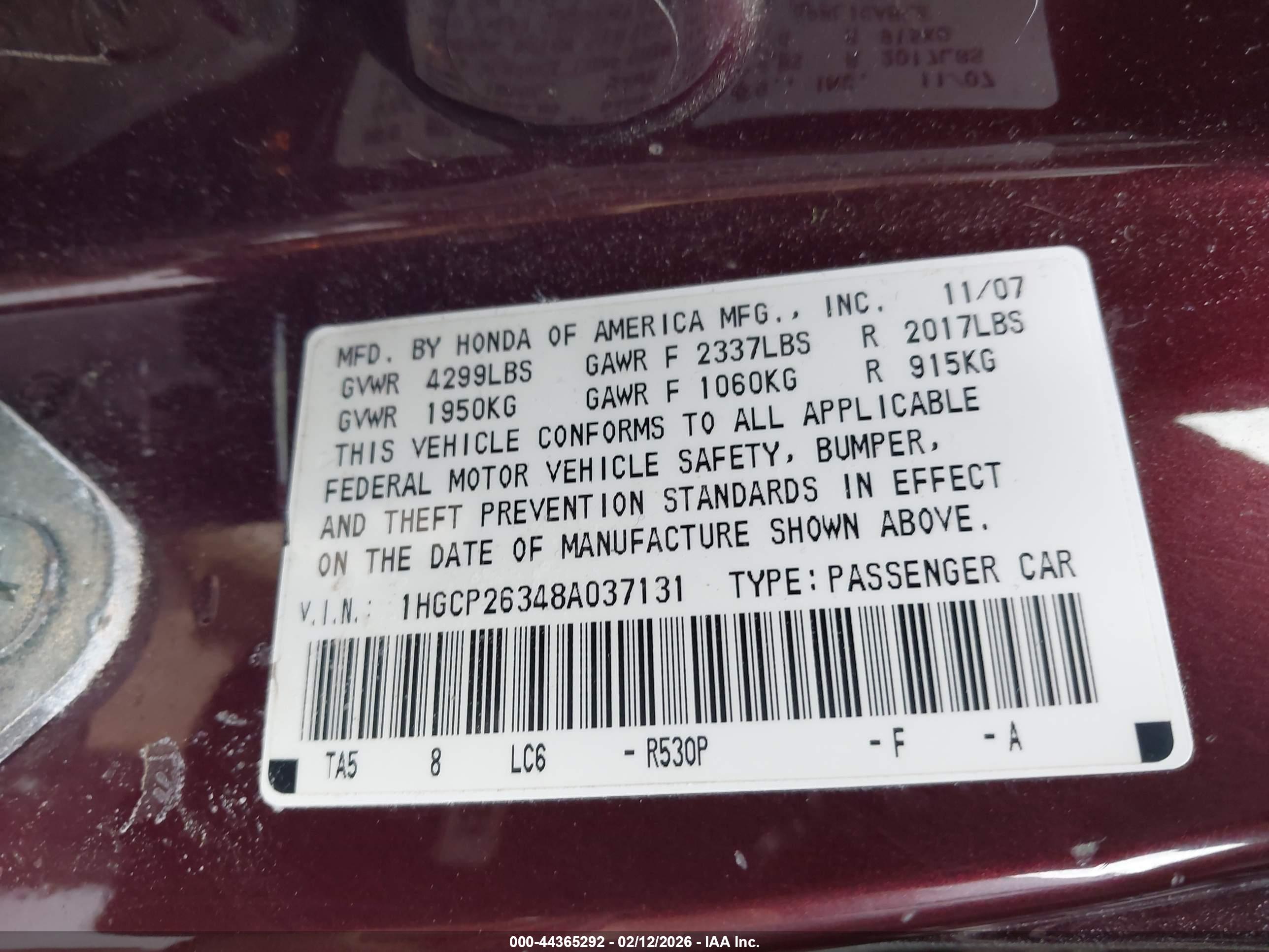 HONDA ACCORD image 9