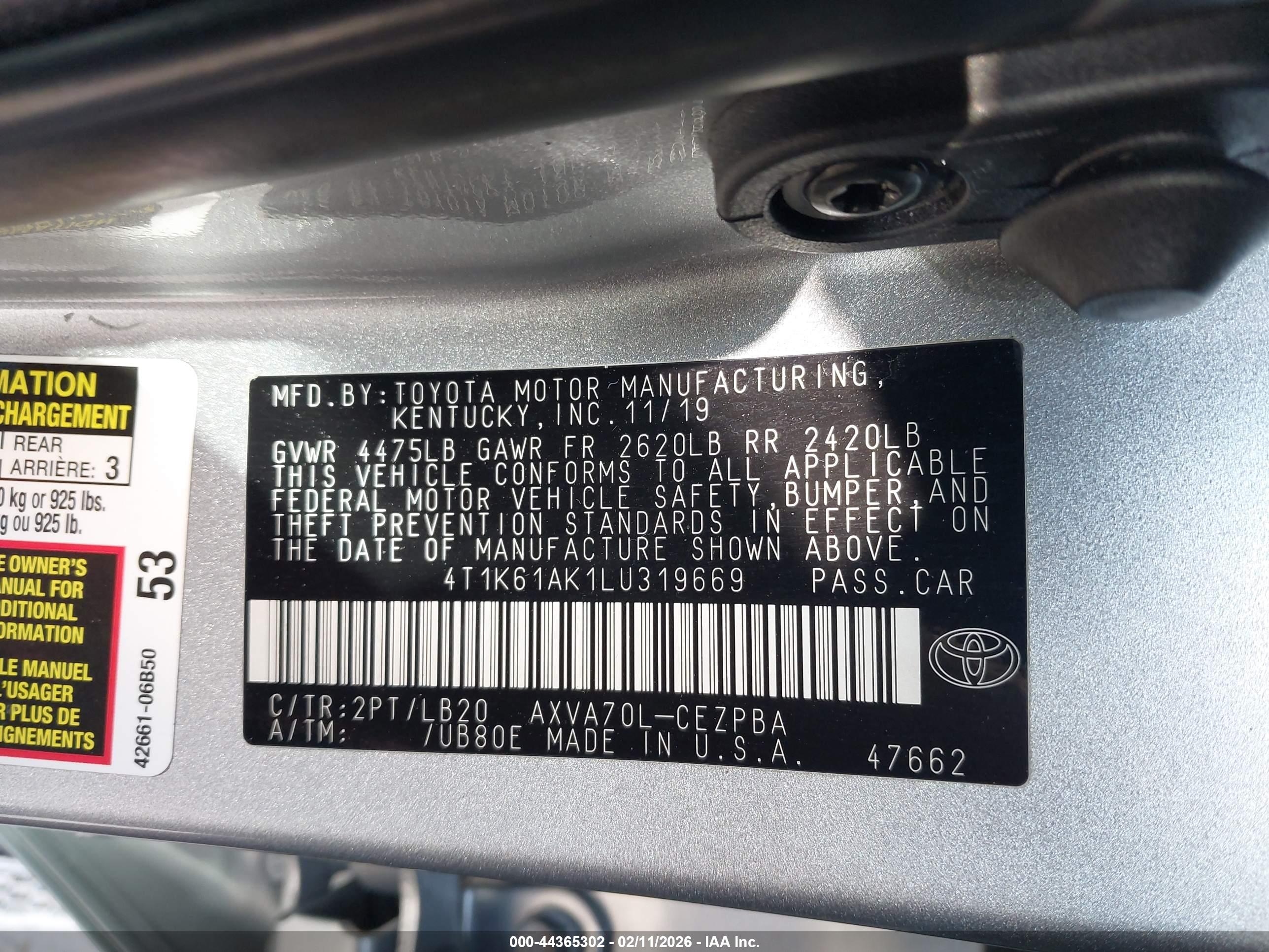 TOYOTA CAMRY image 9