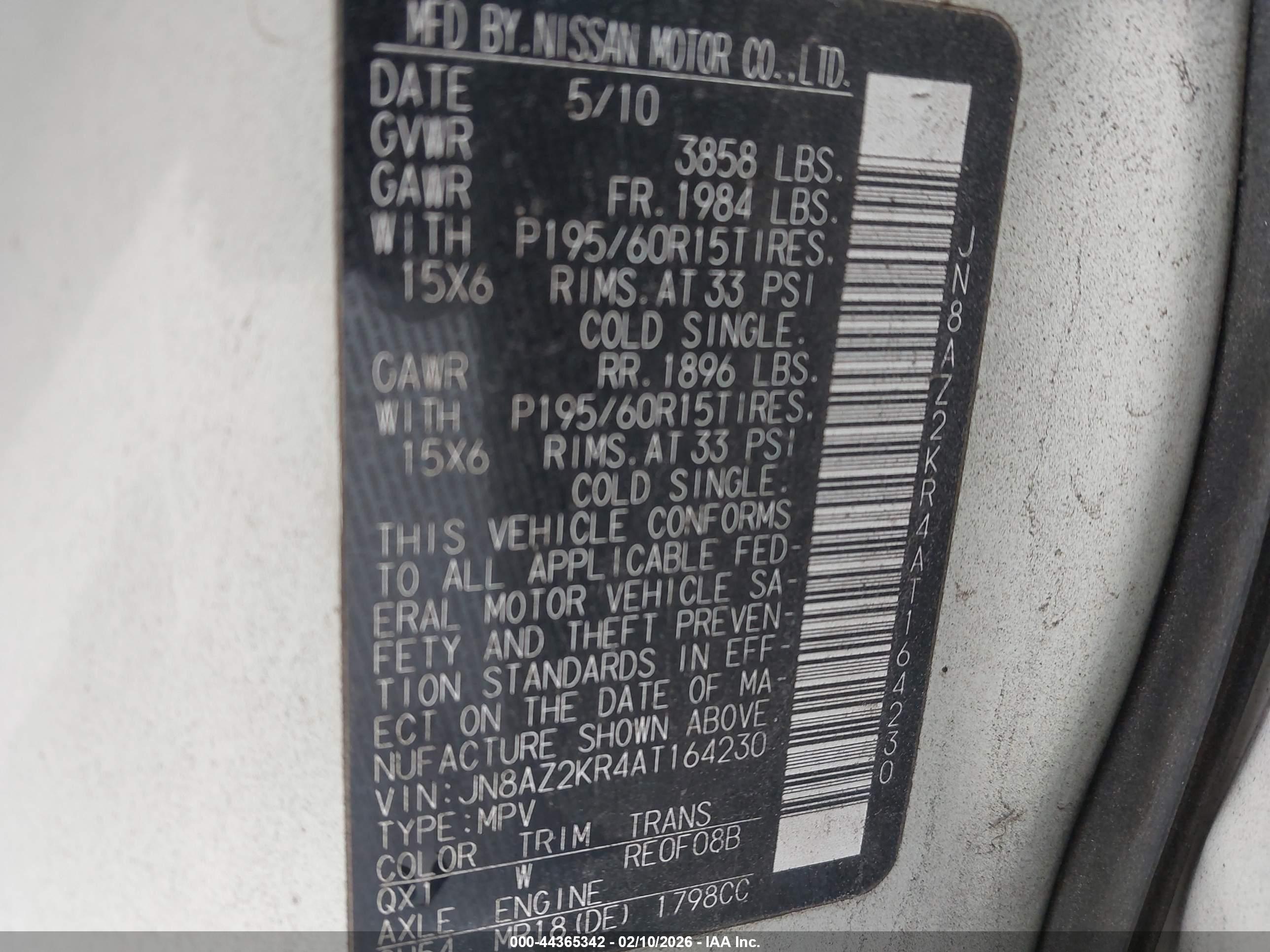 NISSAN CUBE image 9