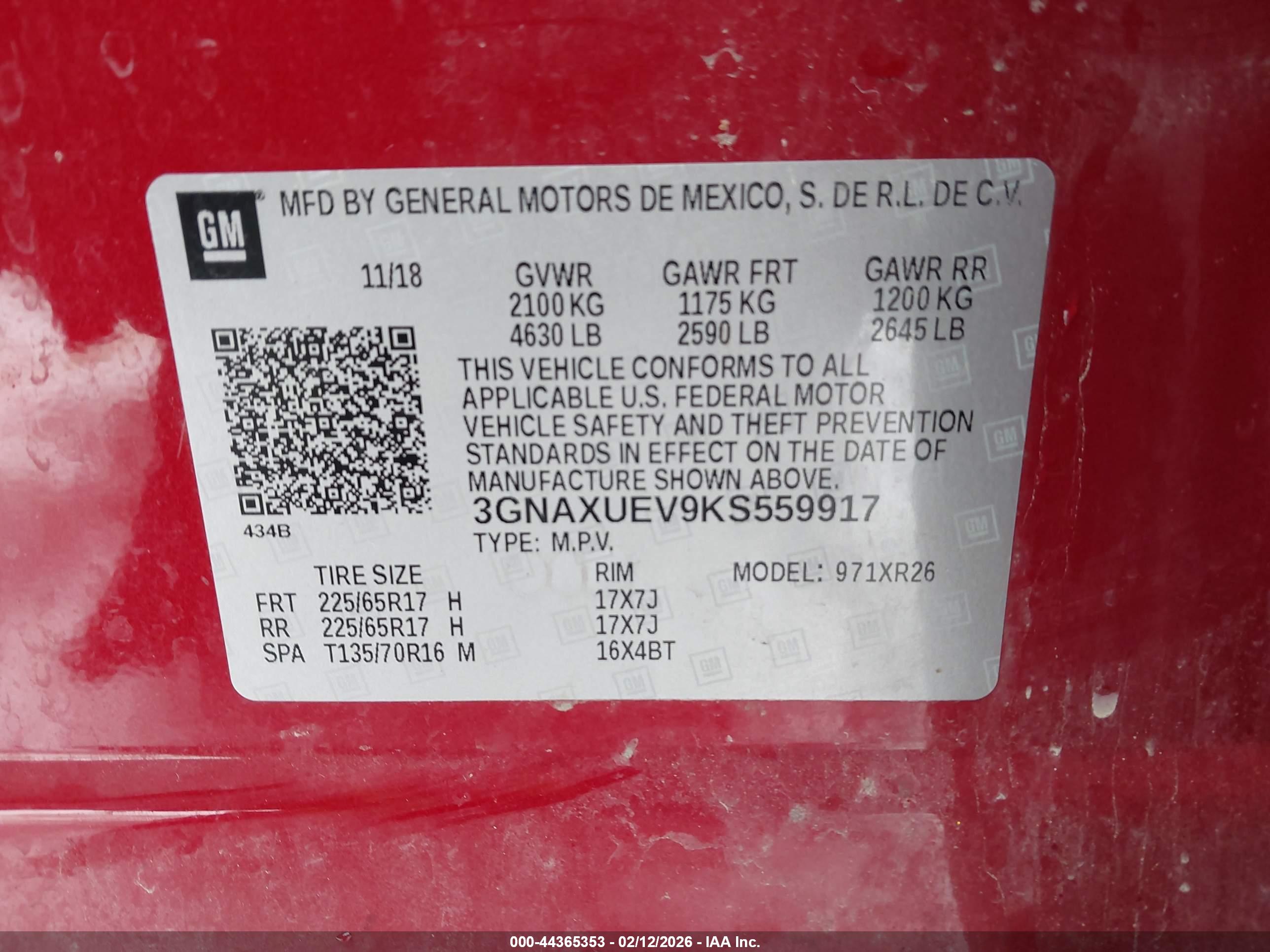CHEVROLET EQUINOX image 9