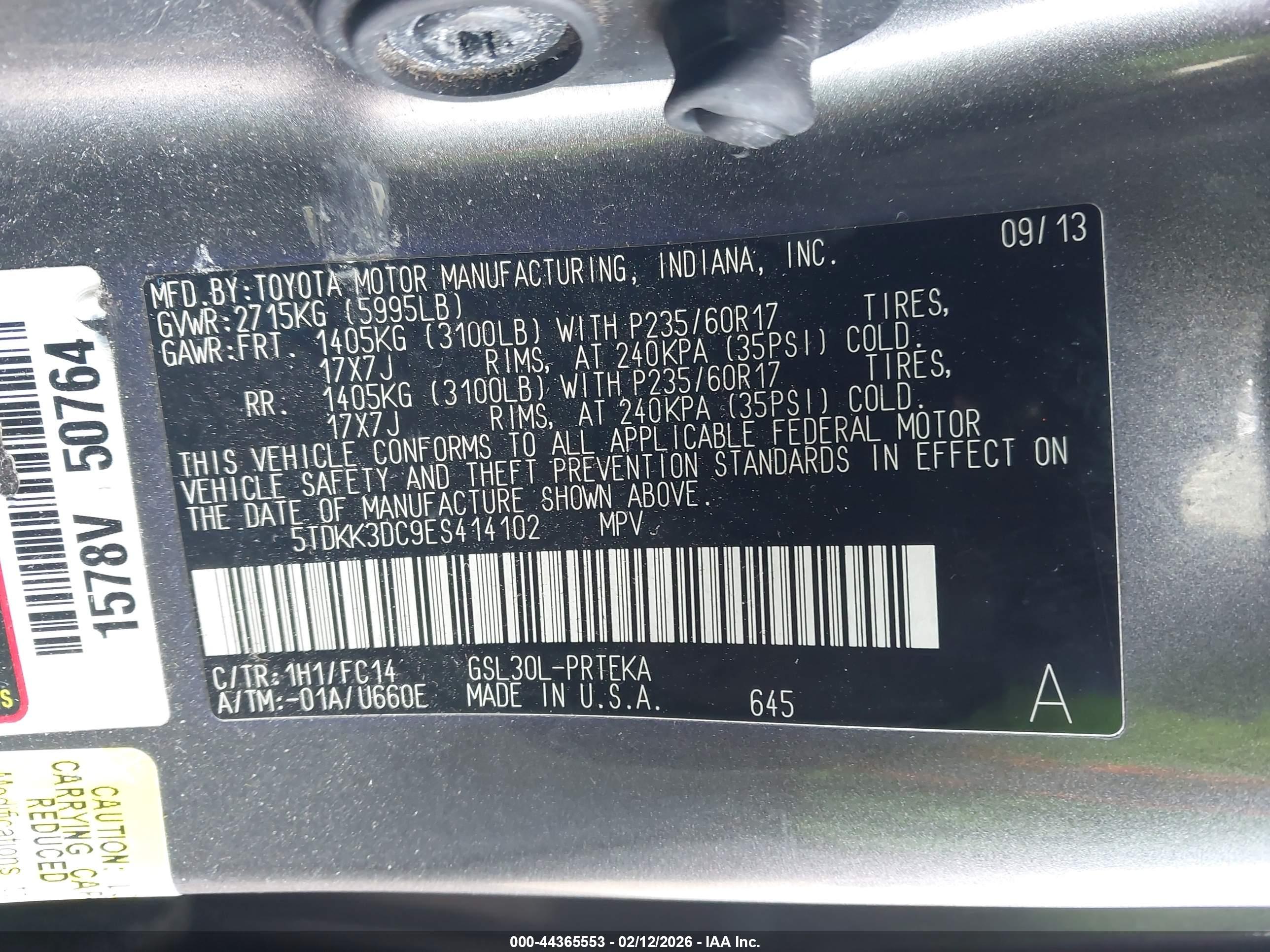 TOYOTA SIENNA image 9