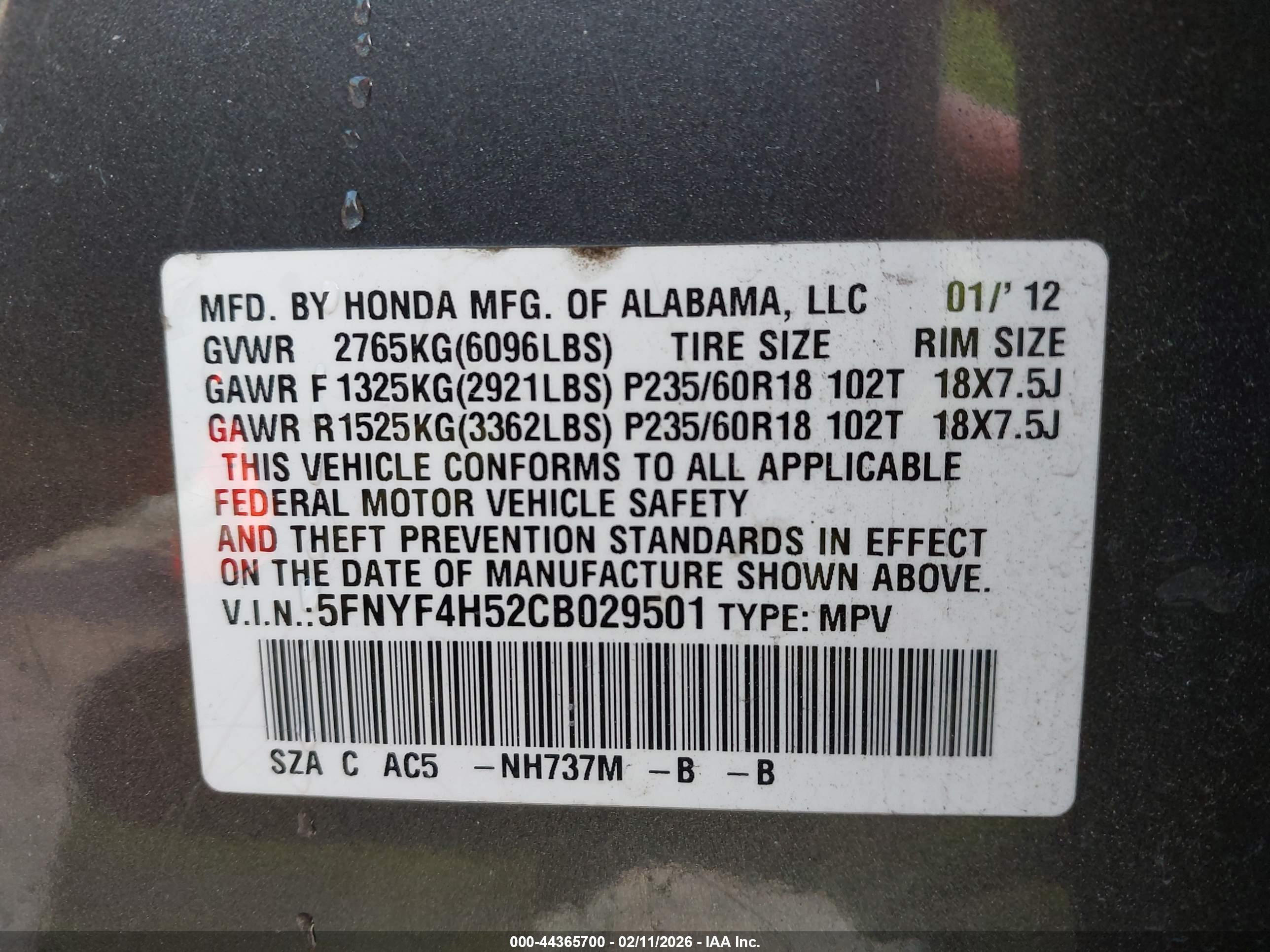 HONDA PILOT image 9