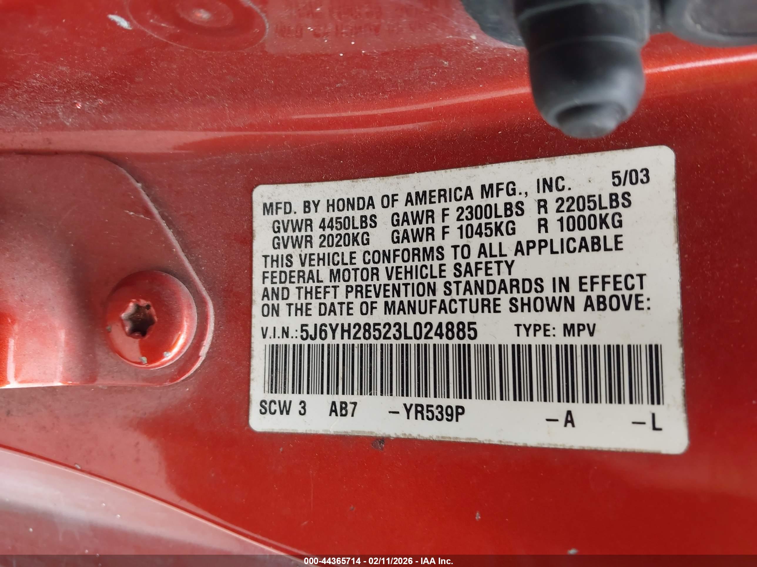 HONDA ELEMENT image 9