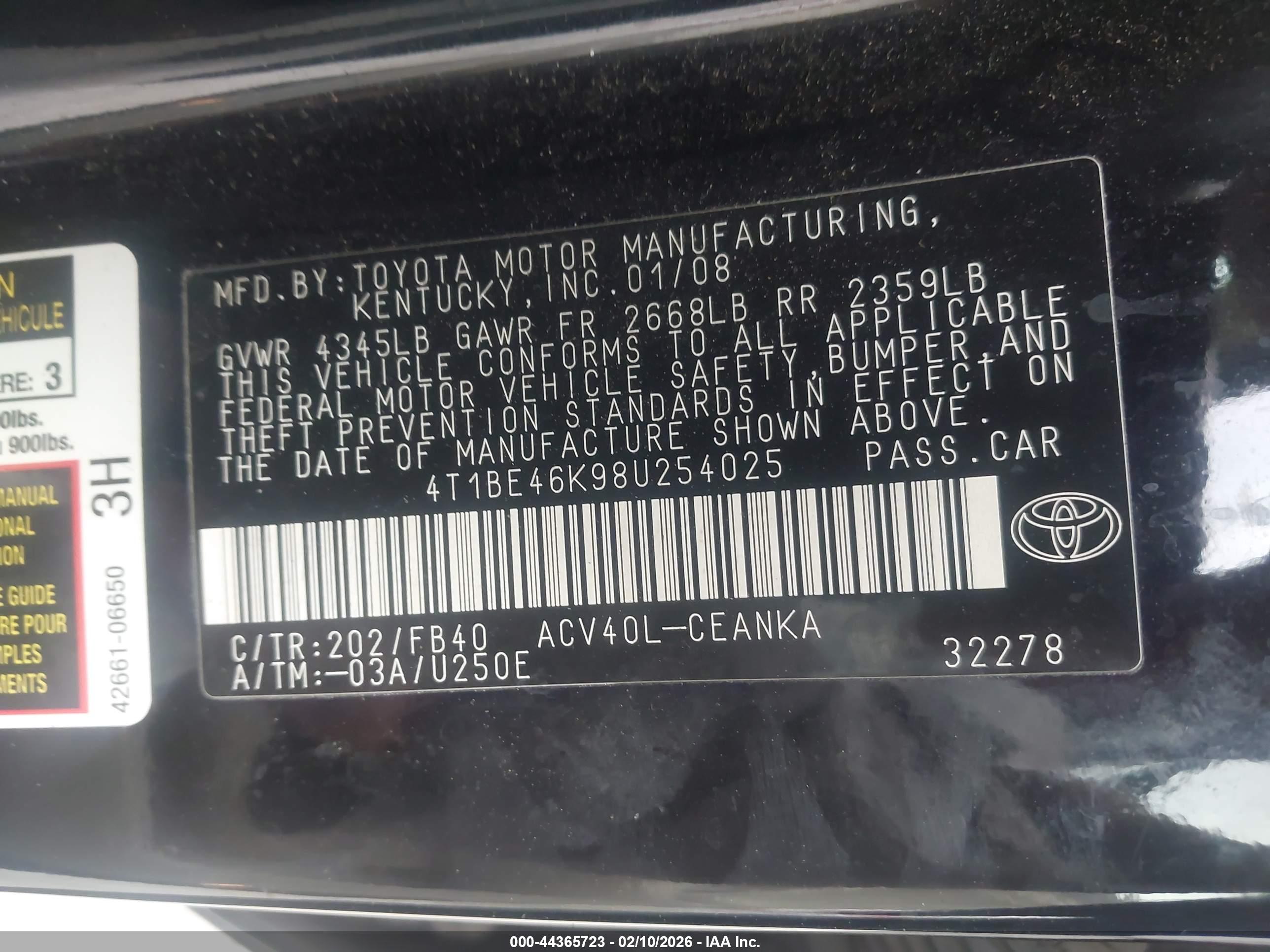 TOYOTA CAMRY image 9
