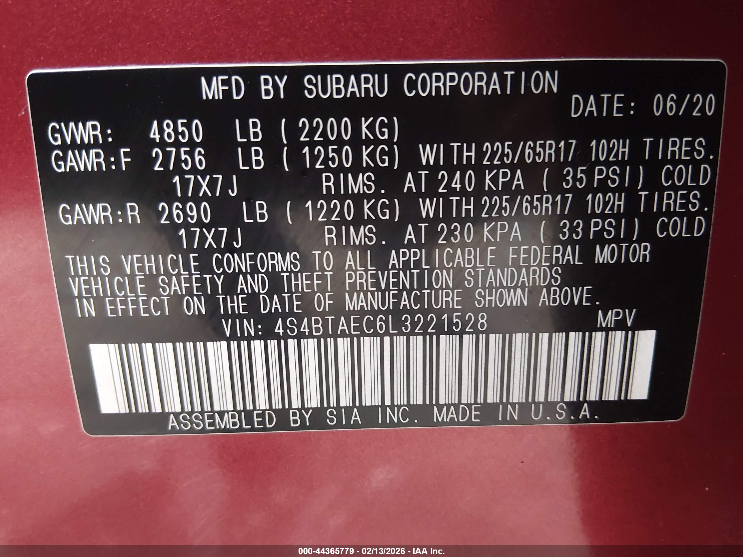 SUBARU OUTBACK image 9