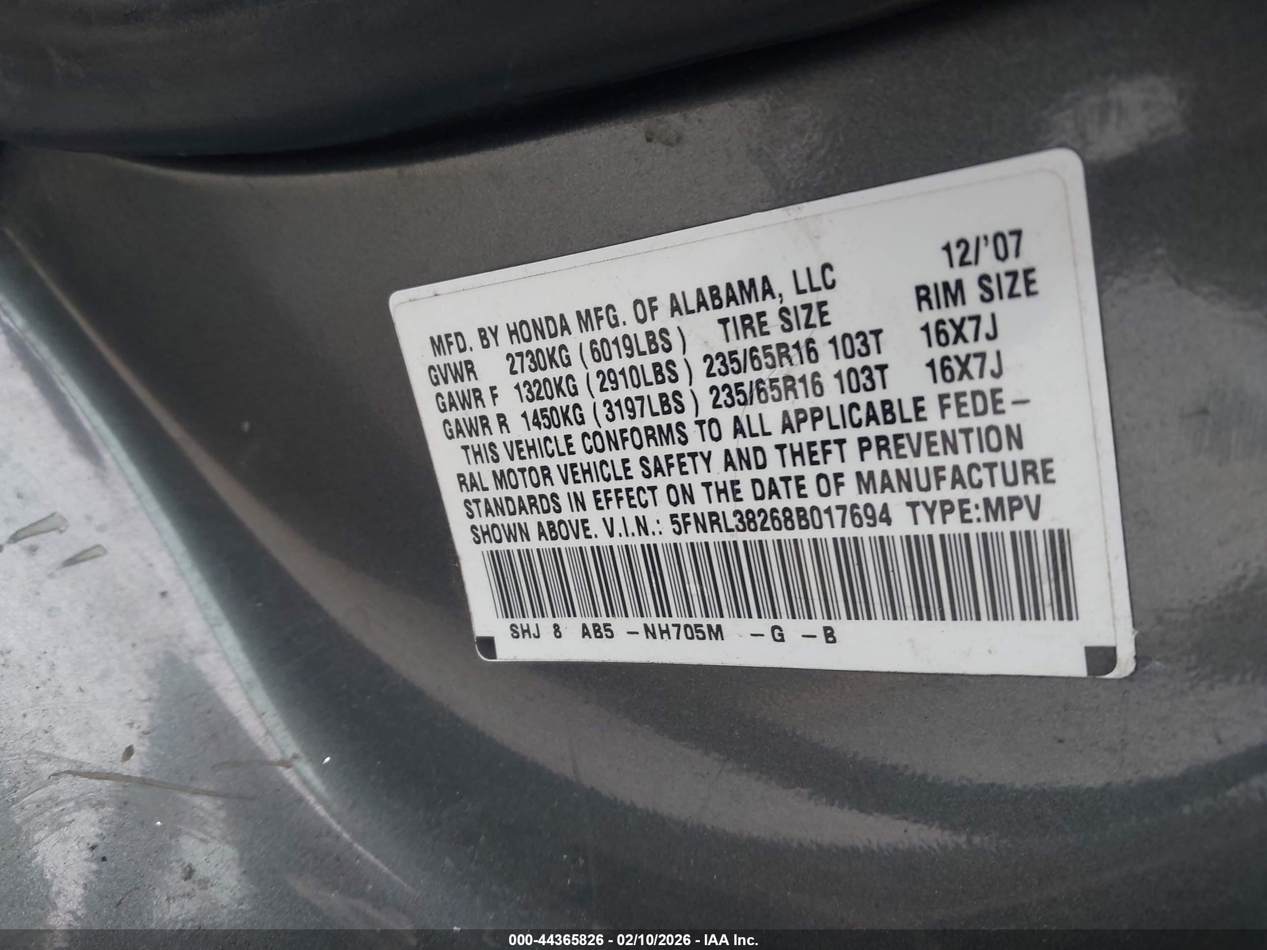 HONDA ODYSSEY image 9