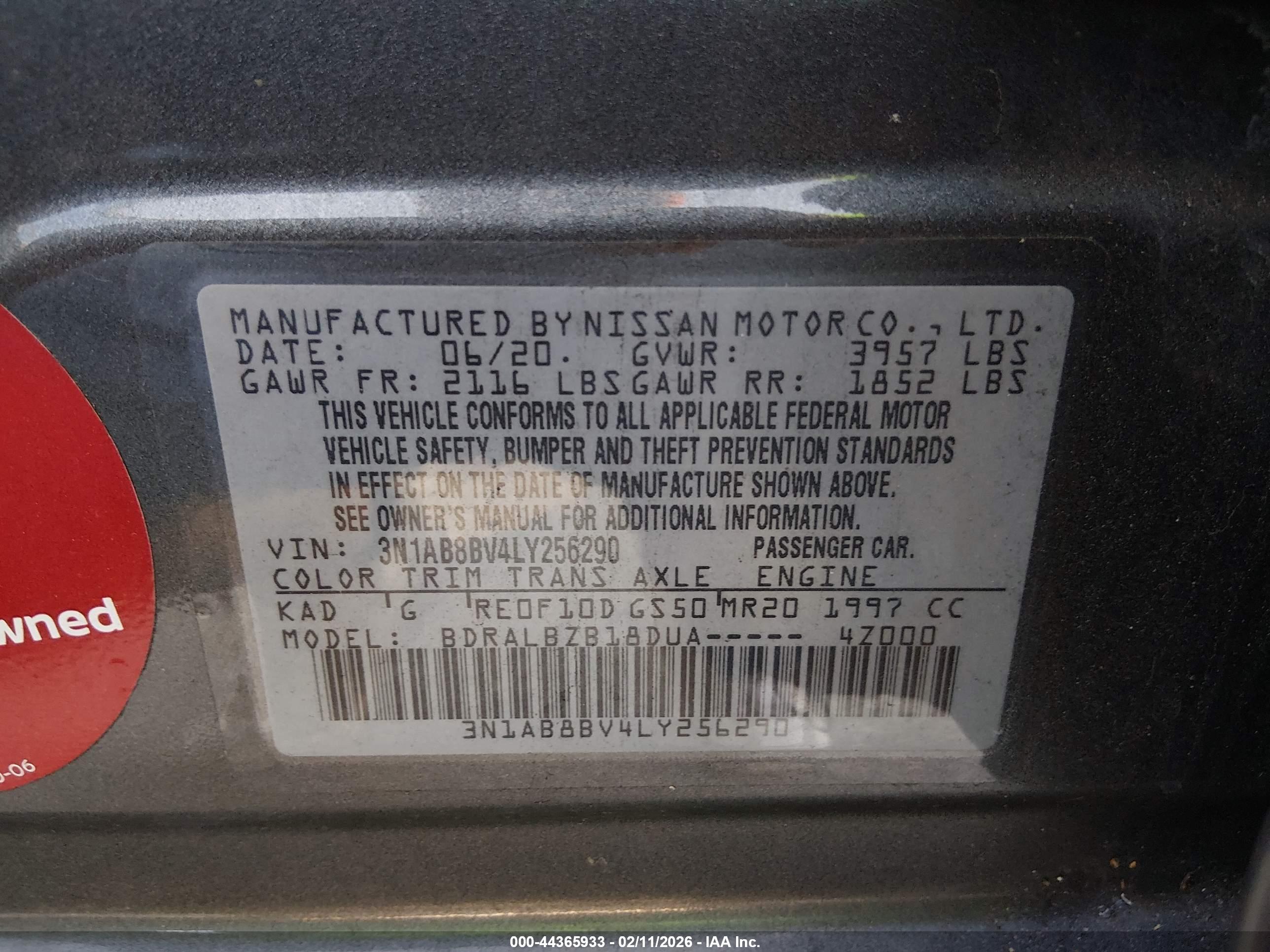 NISSAN SENTRA image 9