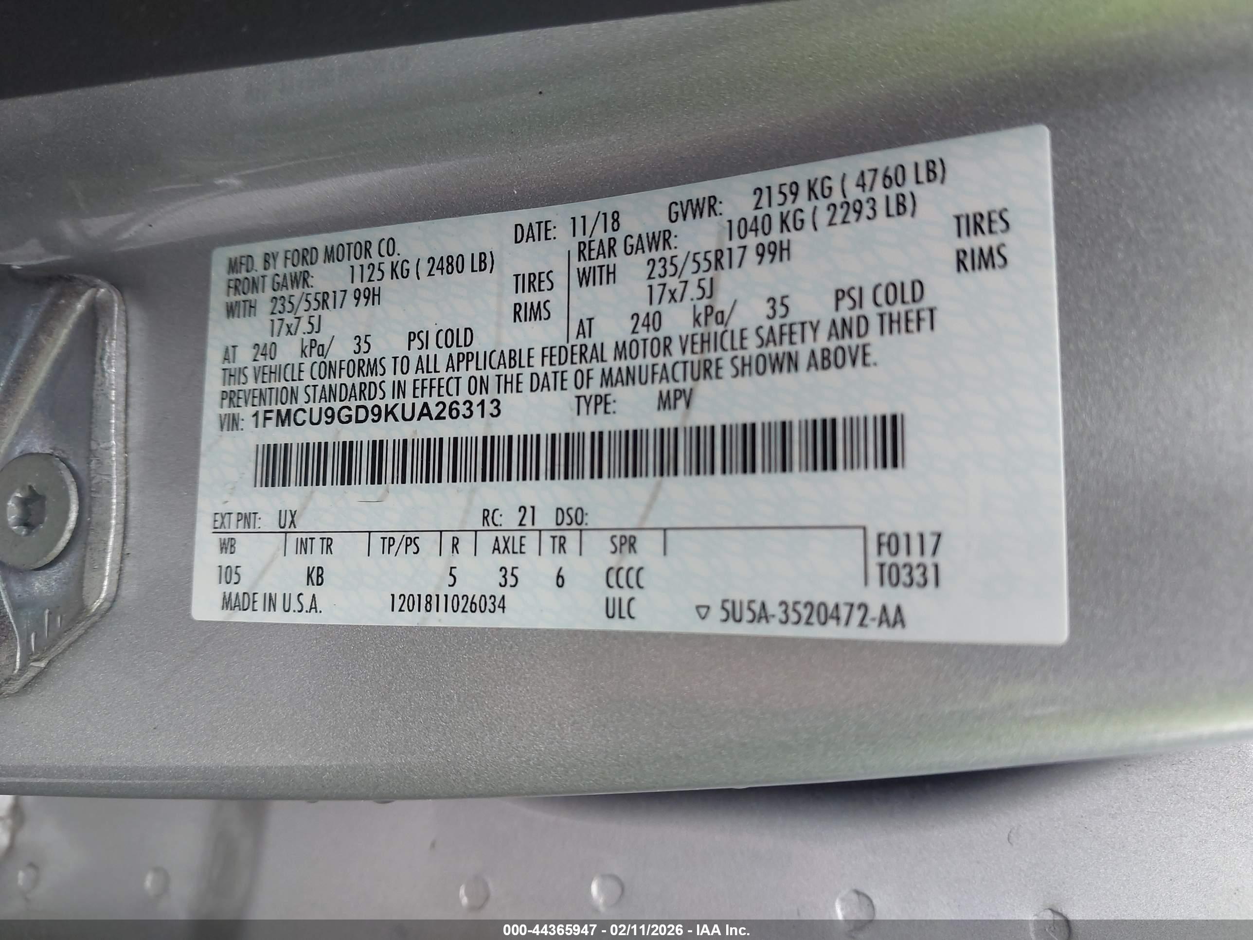 FORD ESCAPE image 9