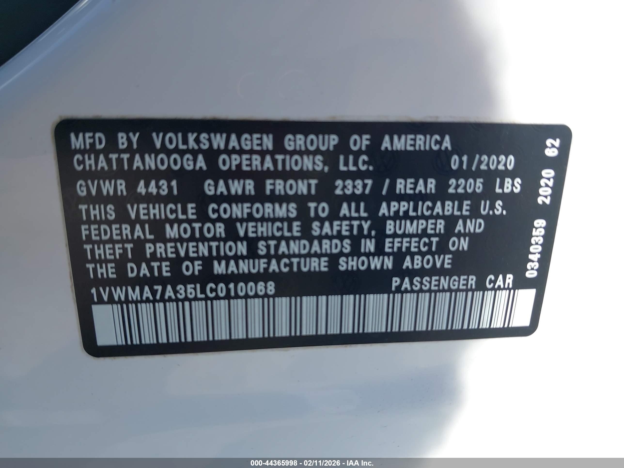 VOLKSWAGEN PASSAT image 9