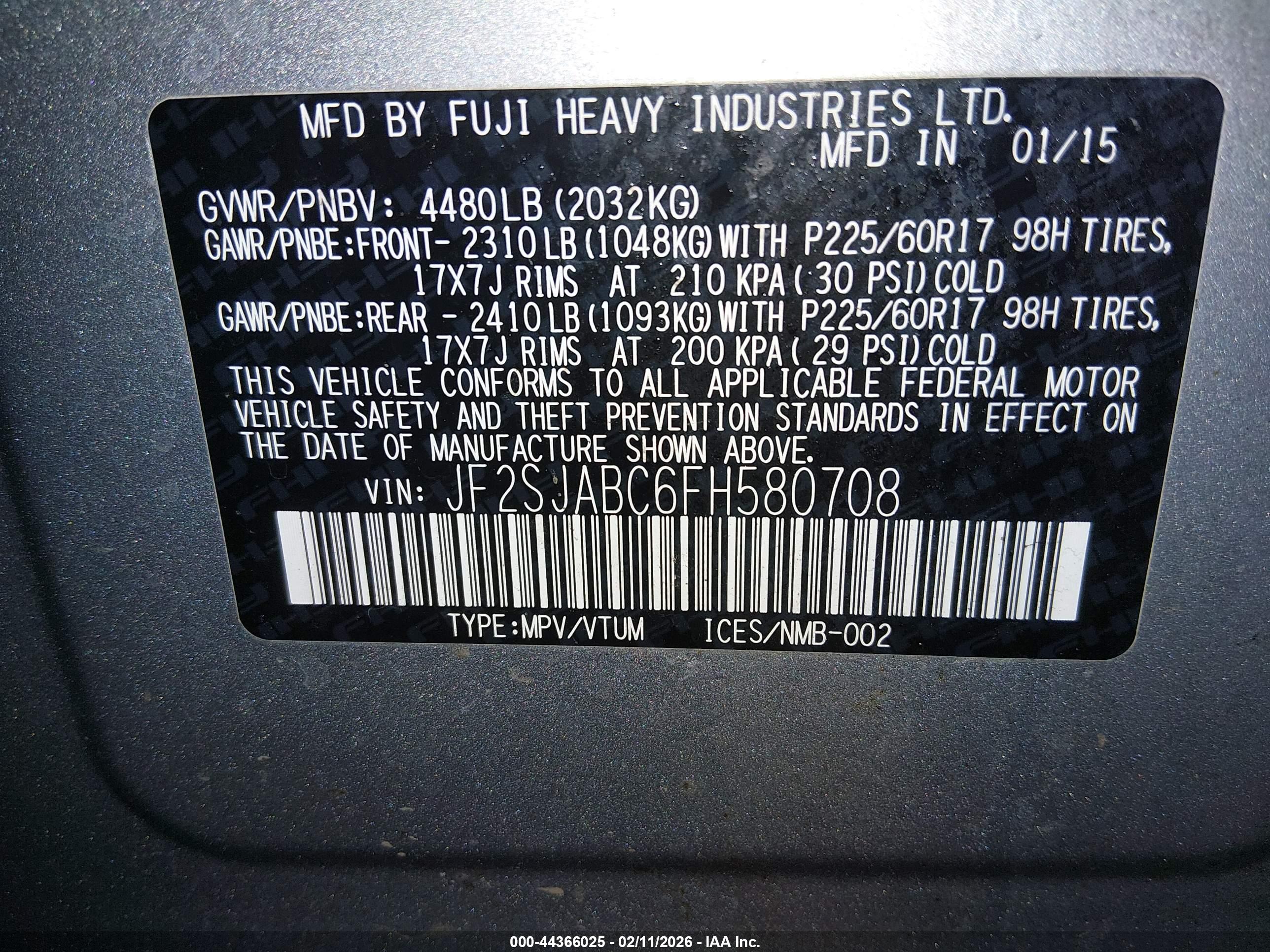 SUBARU FORESTER image 9