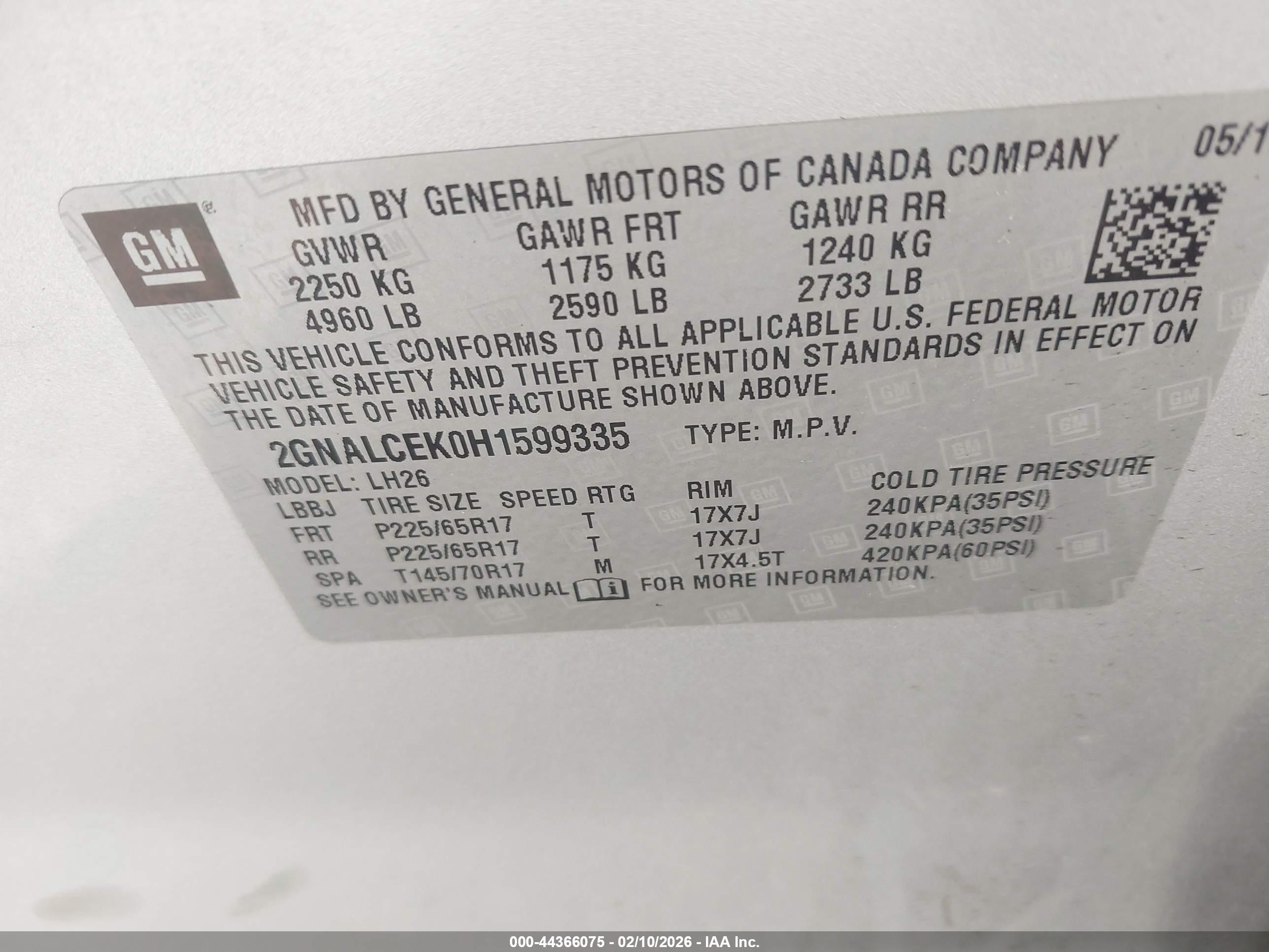 CHEVROLET EQUINOX image 9