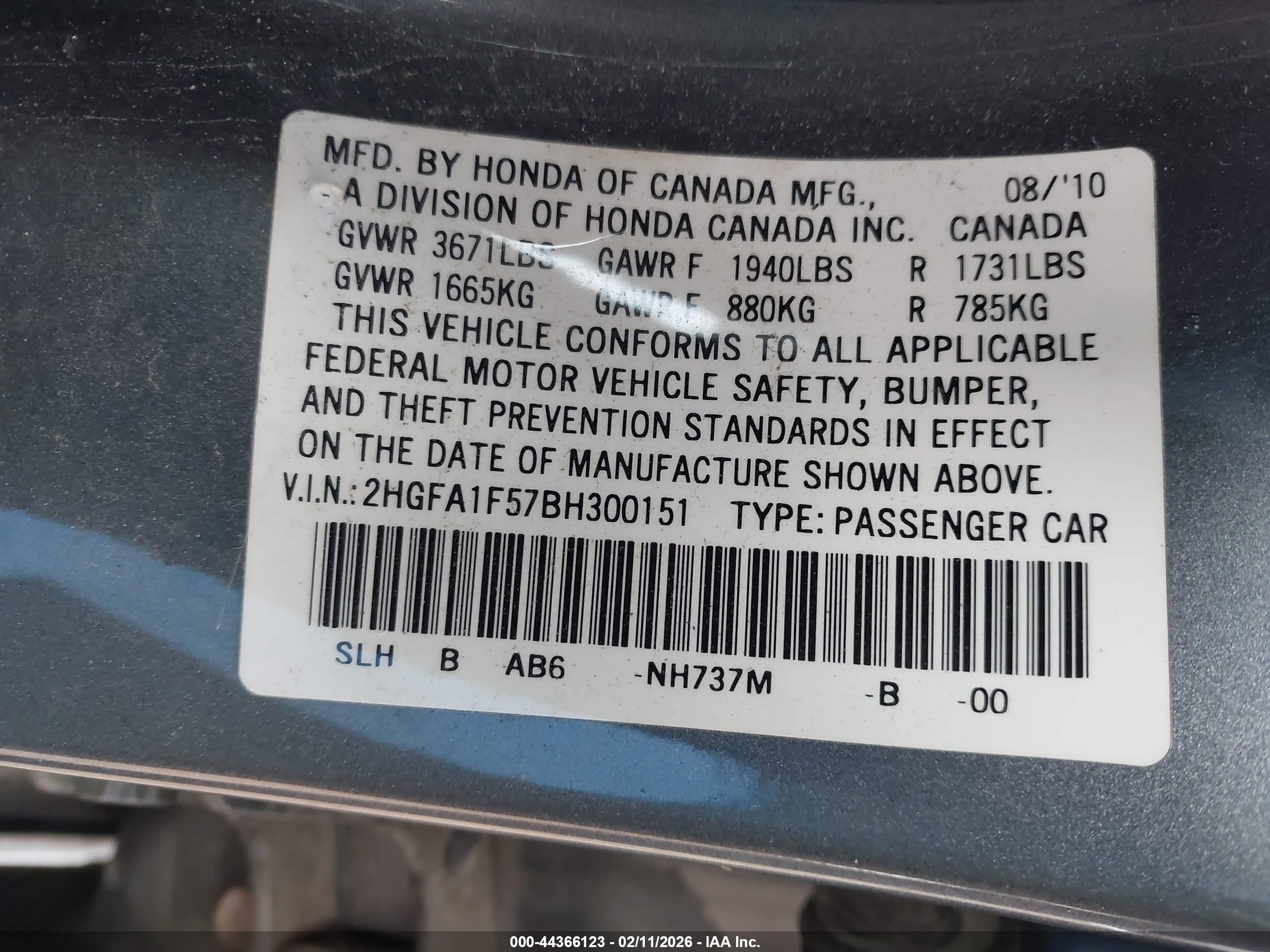 HONDA CIVIC image 9