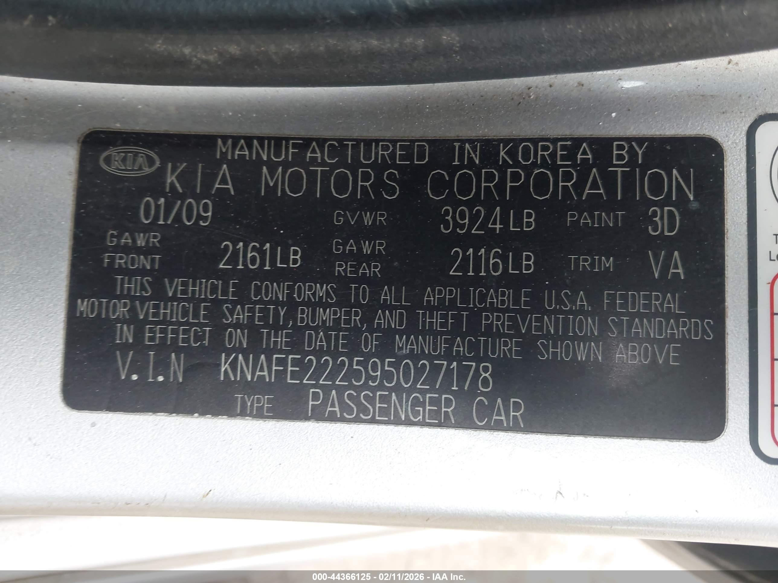 KIA SPECTRA image 9