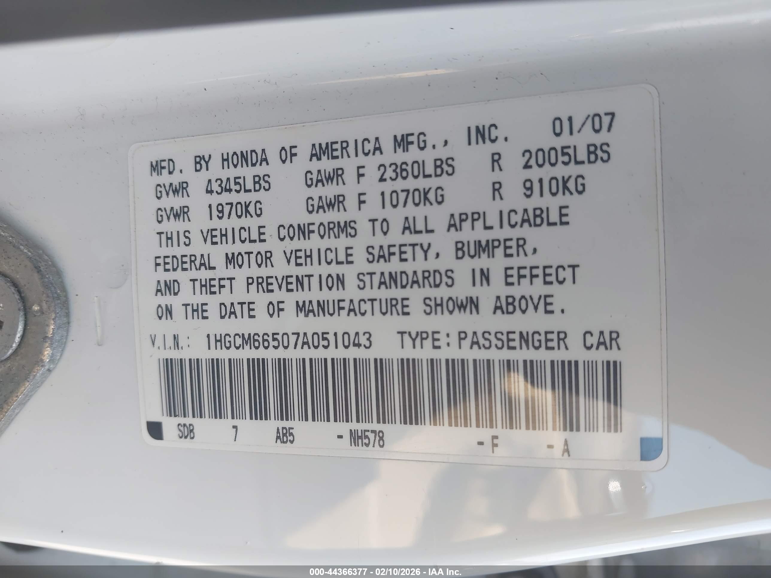 HONDA ACCORD image 9