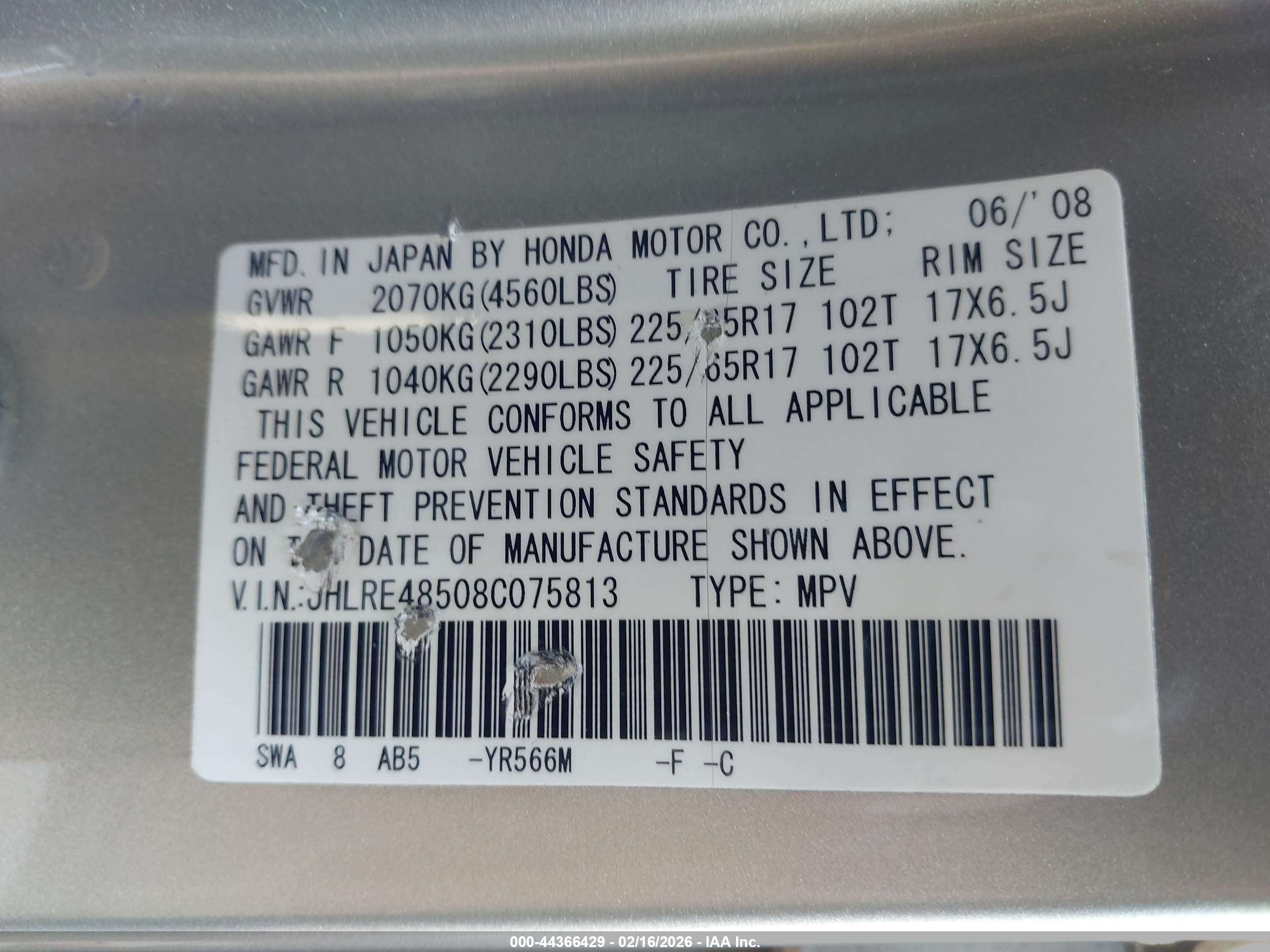 HONDA CR-V image 9