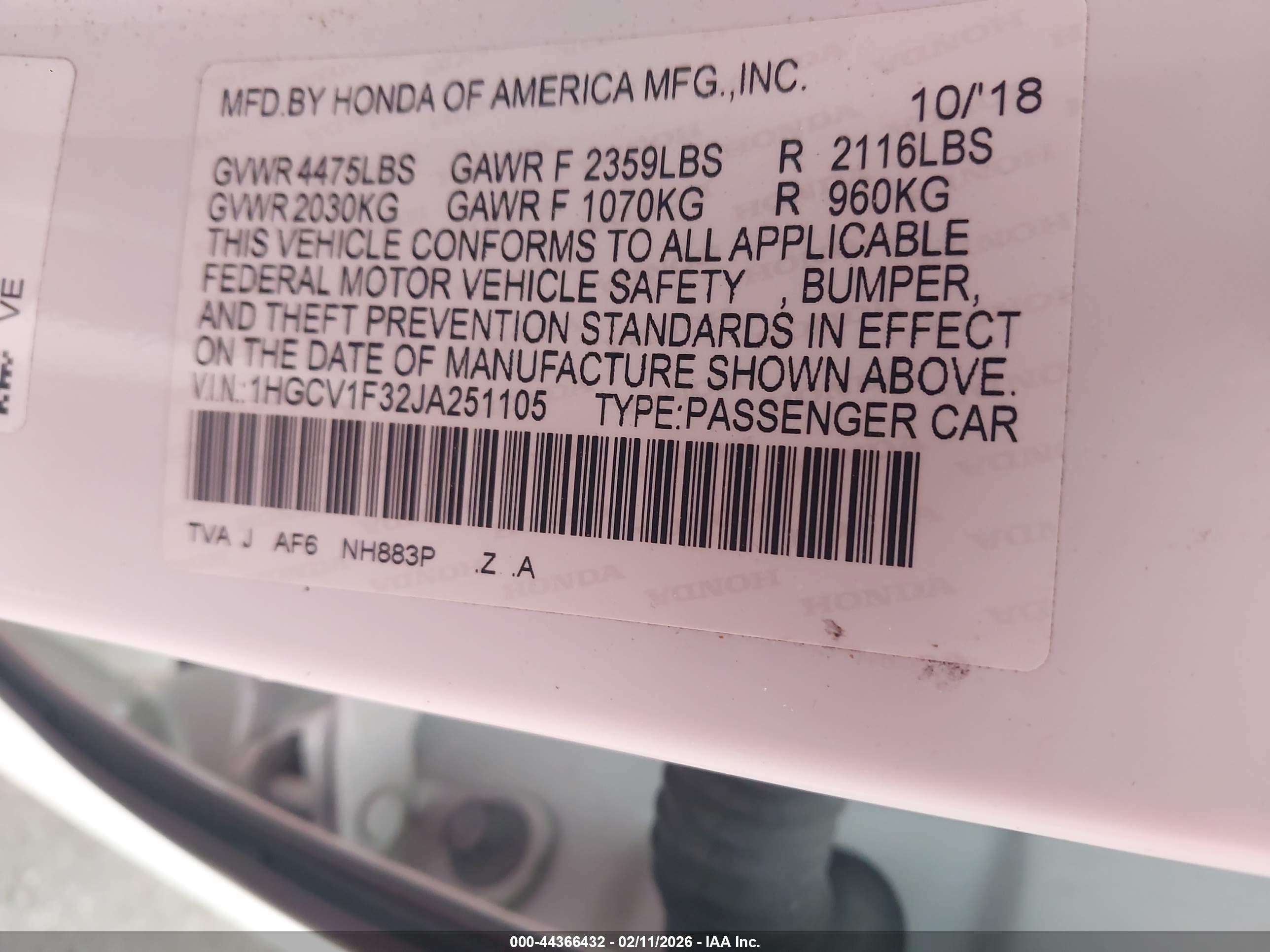 HONDA ACCORD image 9