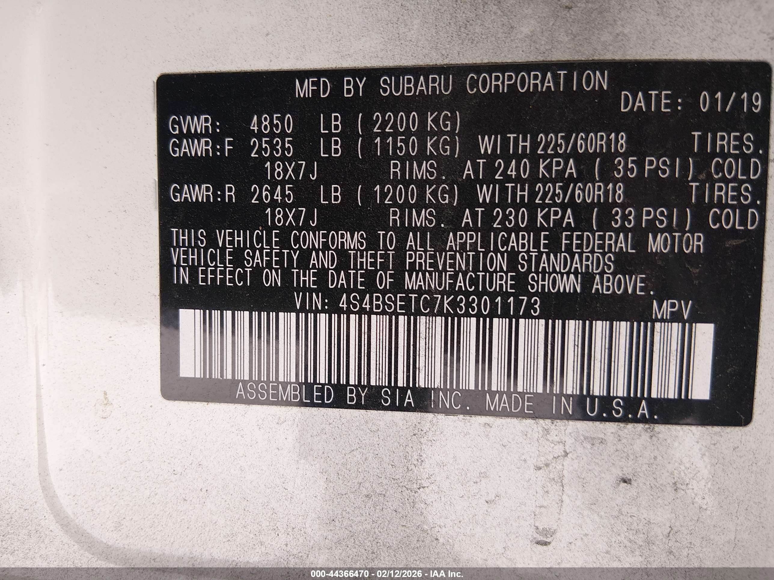 SUBARU OUTBACK image 9