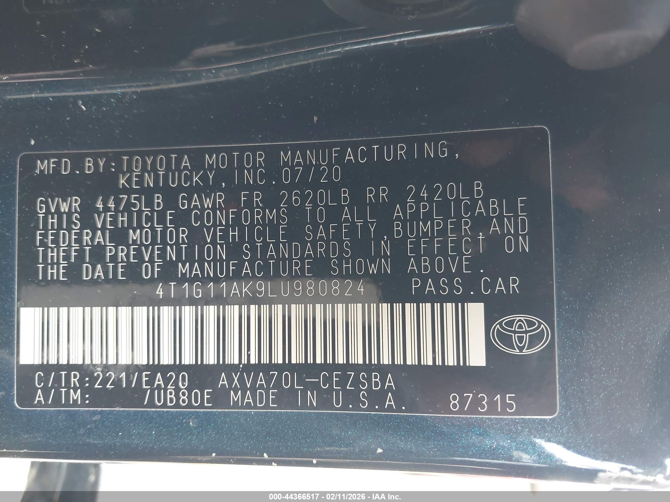 TOYOTA CAMRY image 9
