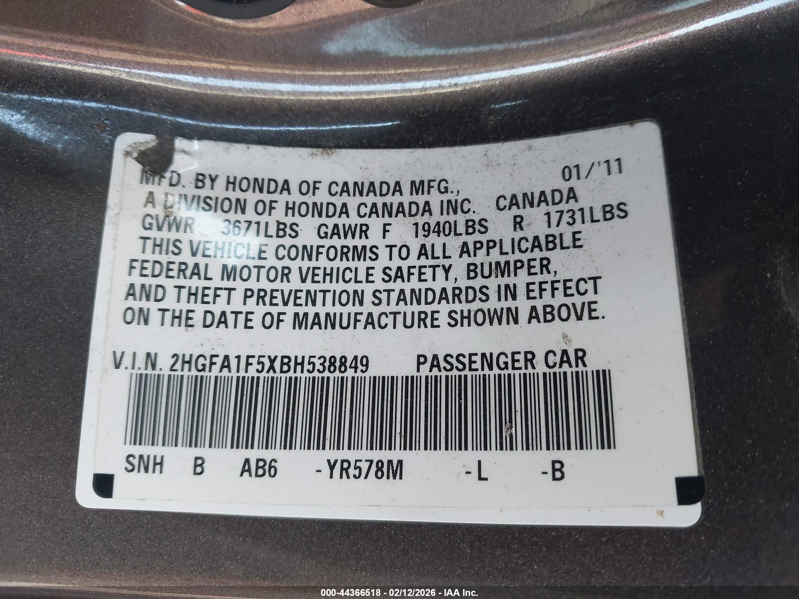 HONDA CIVIC image 9