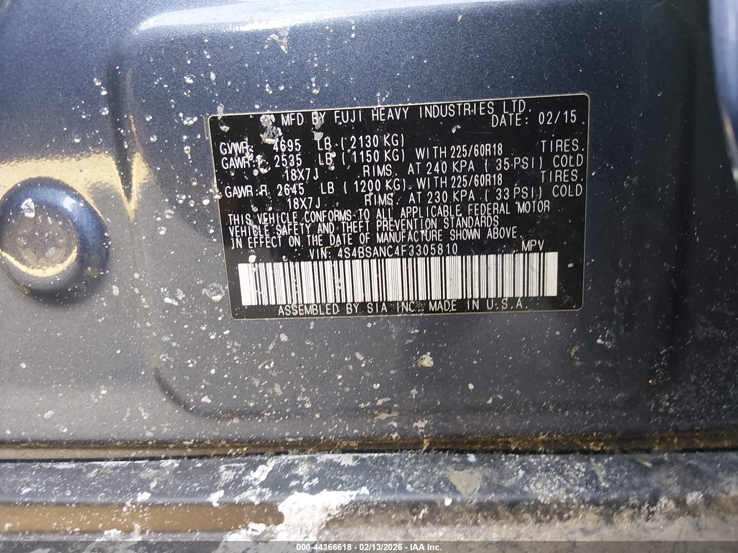 SUBARU OUTBACK image 9