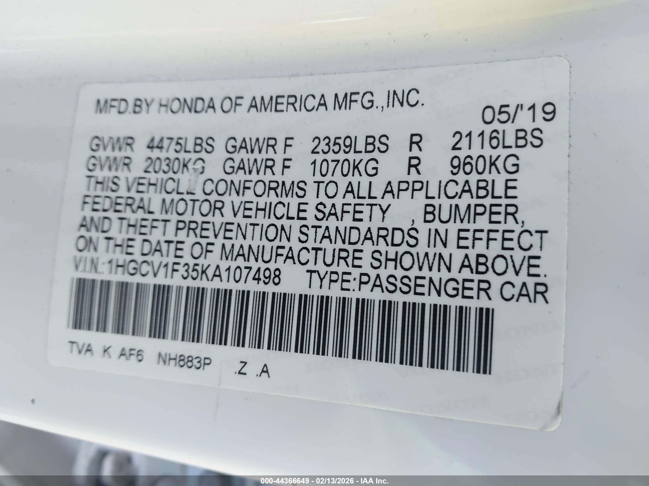 HONDA ACCORD image 9