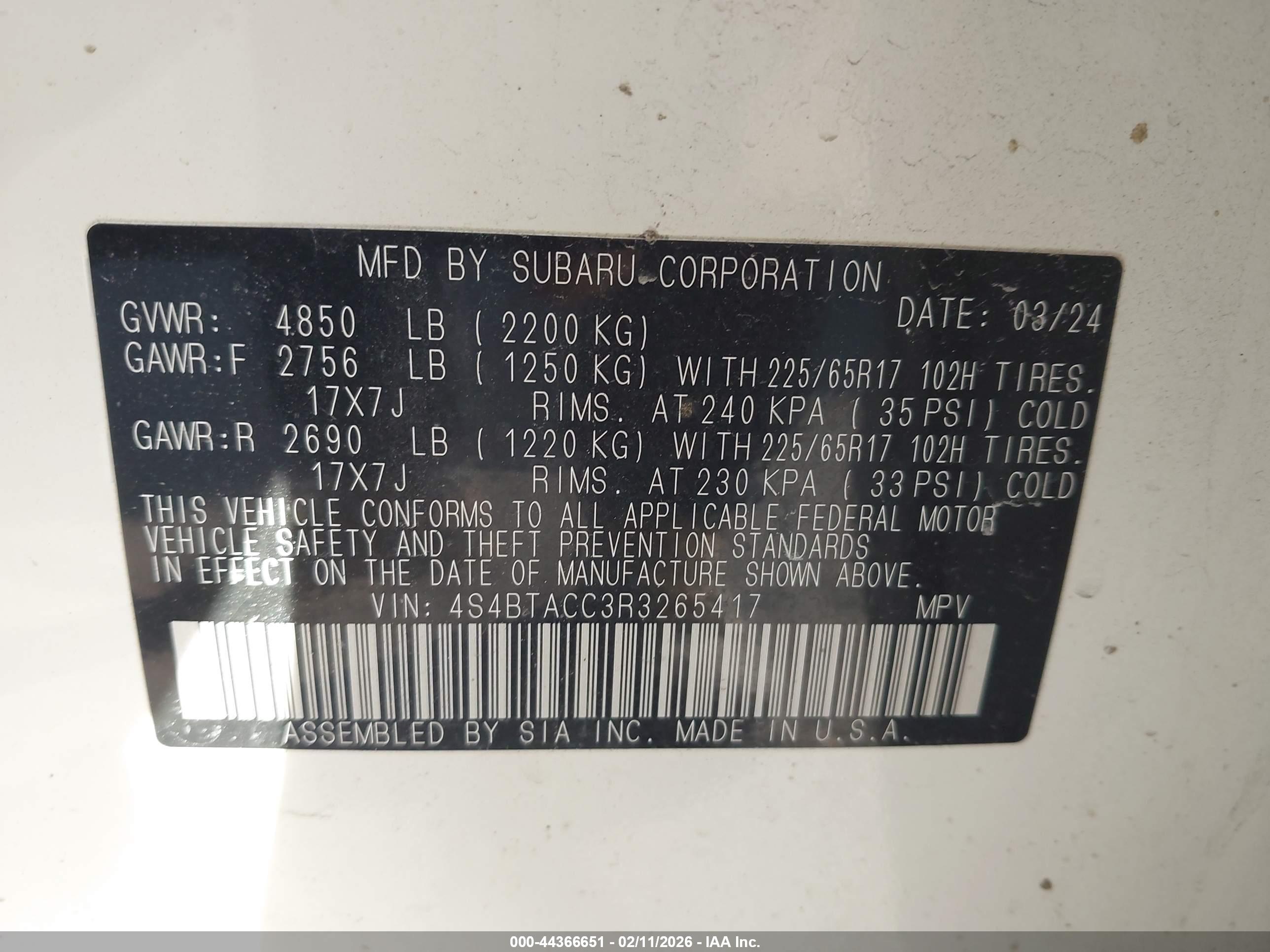 SUBARU OUTBACK image 9